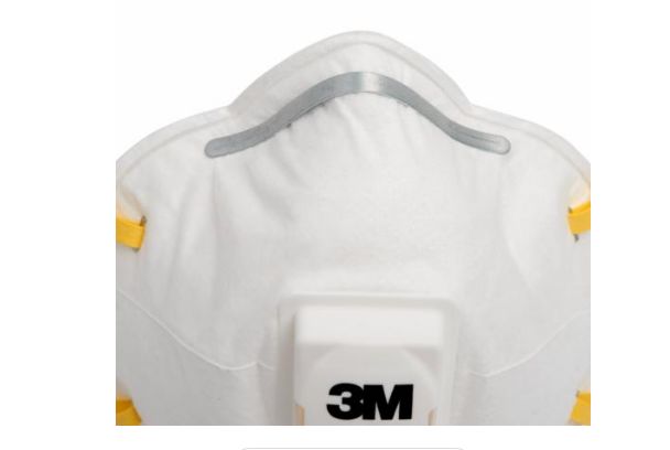 3m-8812 3M 8000 Series Disposable Face Mask for General Purpose Protection Valved, FFP1 10 Per Pack per Package