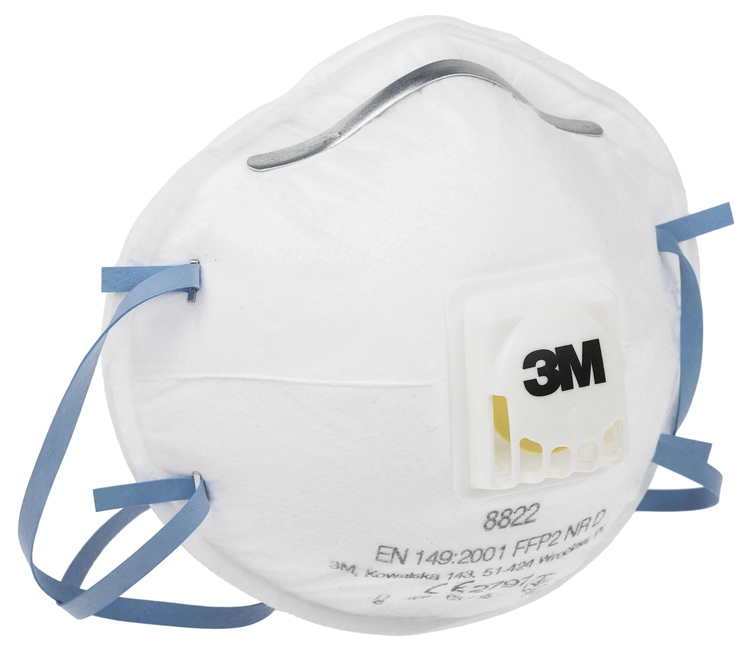 3M 8000 Series Disposable Face Mask for General Purpose Protection, FFP2 10 Per Pack per Package