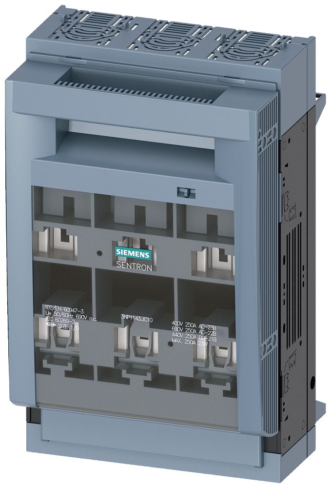 Siemens Fuse Switch Disconnector, 3-Pole, 250A