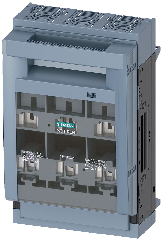 Siemens Fuse Switch Disconnector, 3-Pole, 400A