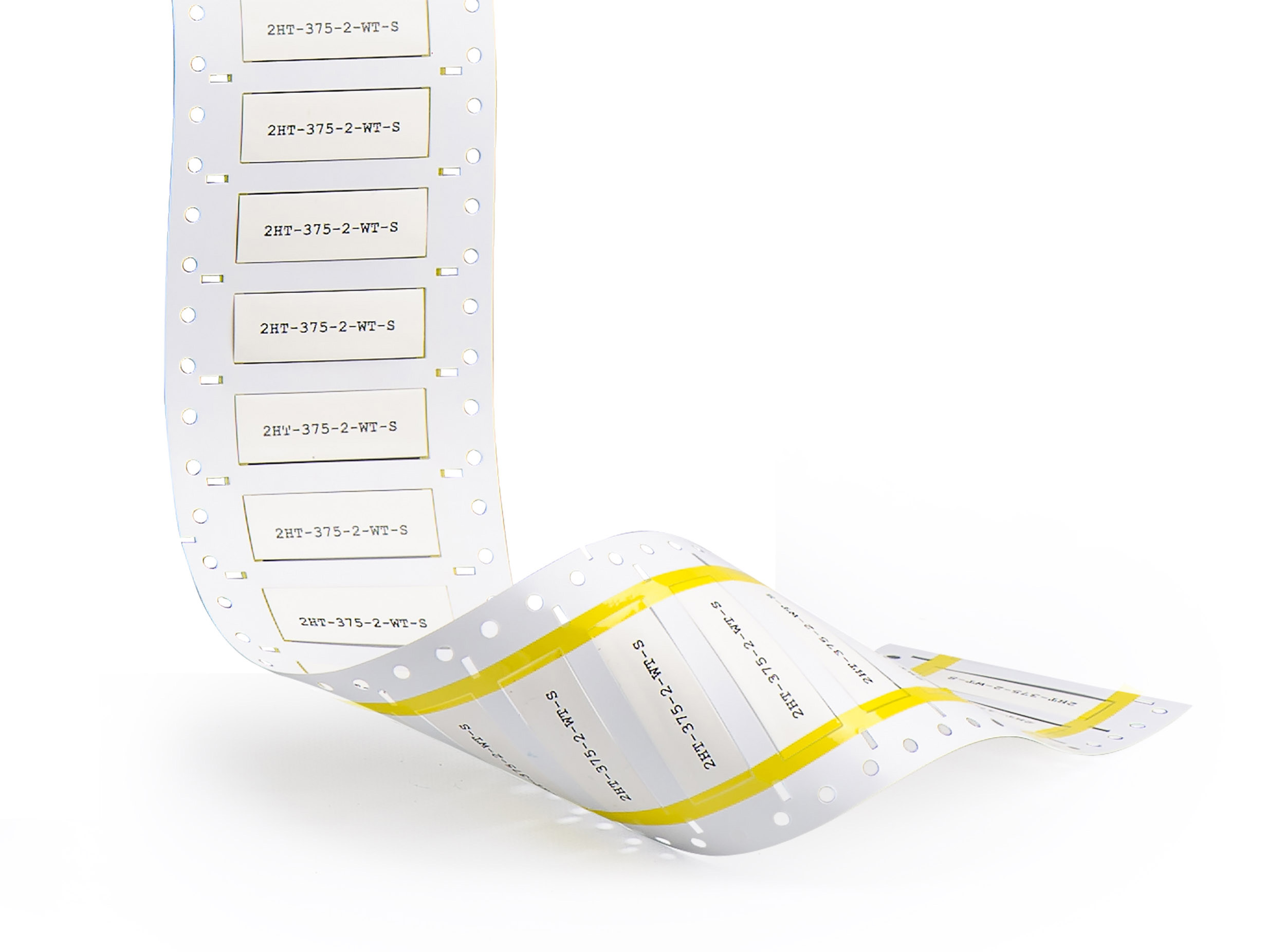 3ps-187-2-wt Brady Monocoloured on White Label Roll, 50.8 mm Width, 8.51 mm Label Length, 50.8 mm Label Width