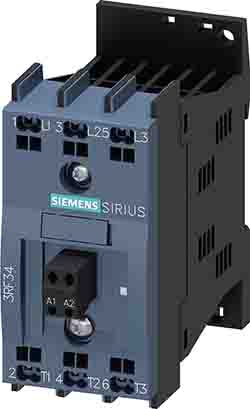 Siemens 3RF34 Series Solid State Relay, 5.2 A Load, DIN Rail Mount, 480 V Load, 24V Control