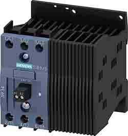 Siemens 3RF34 Series Solid State Relay, 9.2 A Load, DIN Rail Mount, 480 V Load, 24V Control