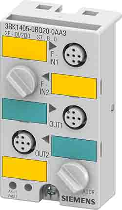 Siemens 3RK1405 Series Input/Output Module, 2 Inputs, 2 Outputs, 24V