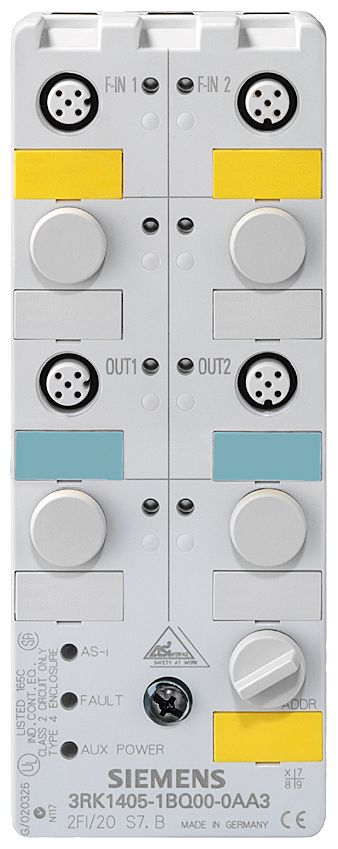 Siemens K60F Series Digital I/O Module, 2 Inputs, 2 Outputs, 26.5V, 31.5 V, NO