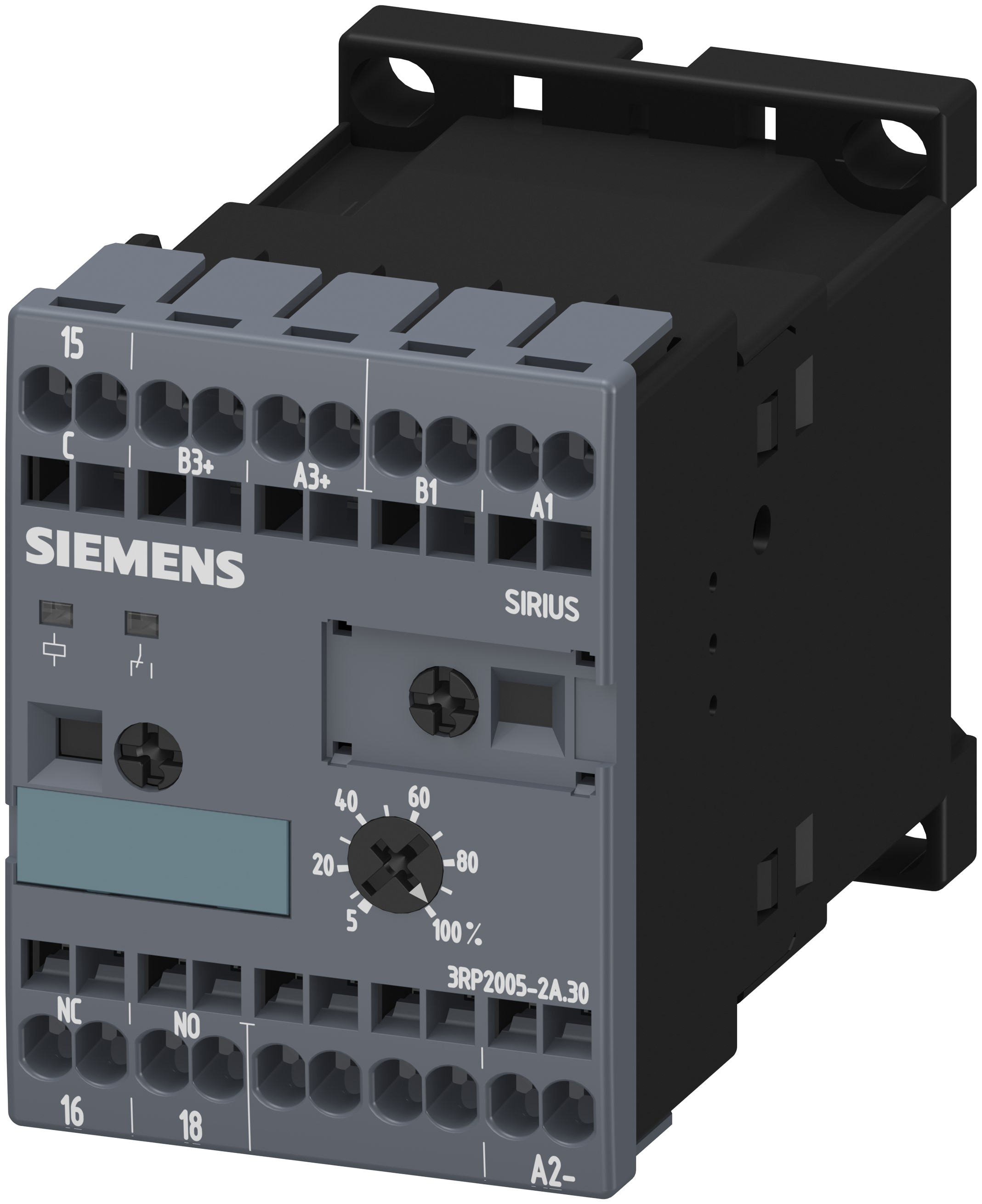 Siemens 3RP20 Series DIN Rail Timer Relay, 1-Contact, 24 V dc 24V ac, 0.05 s to 100 h, Multifunction-Function, SPDT