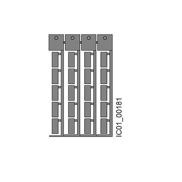 Siemens Grey Adhesive Adhesive Blank Adhesive Label, Pack of 10 Per Pack