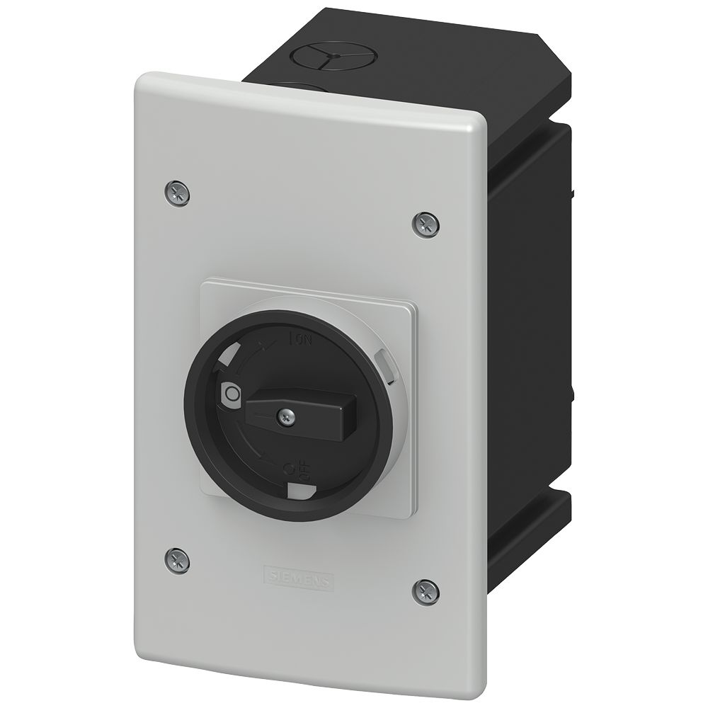 Siemens White, Black Plastic 3RV1923 Control Station Enclosure -