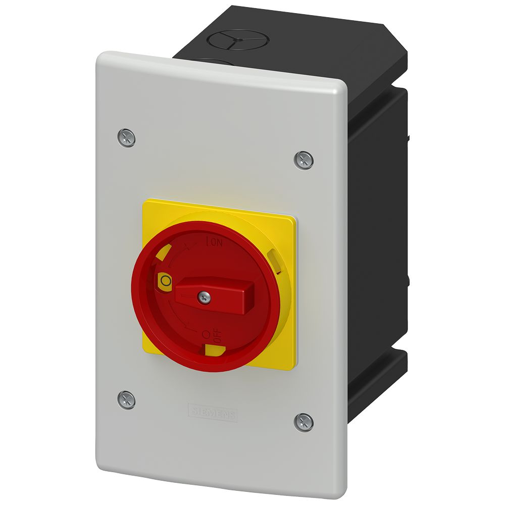 Siemens Black, White Plastic 3RV1923 Control Station Enclosure -