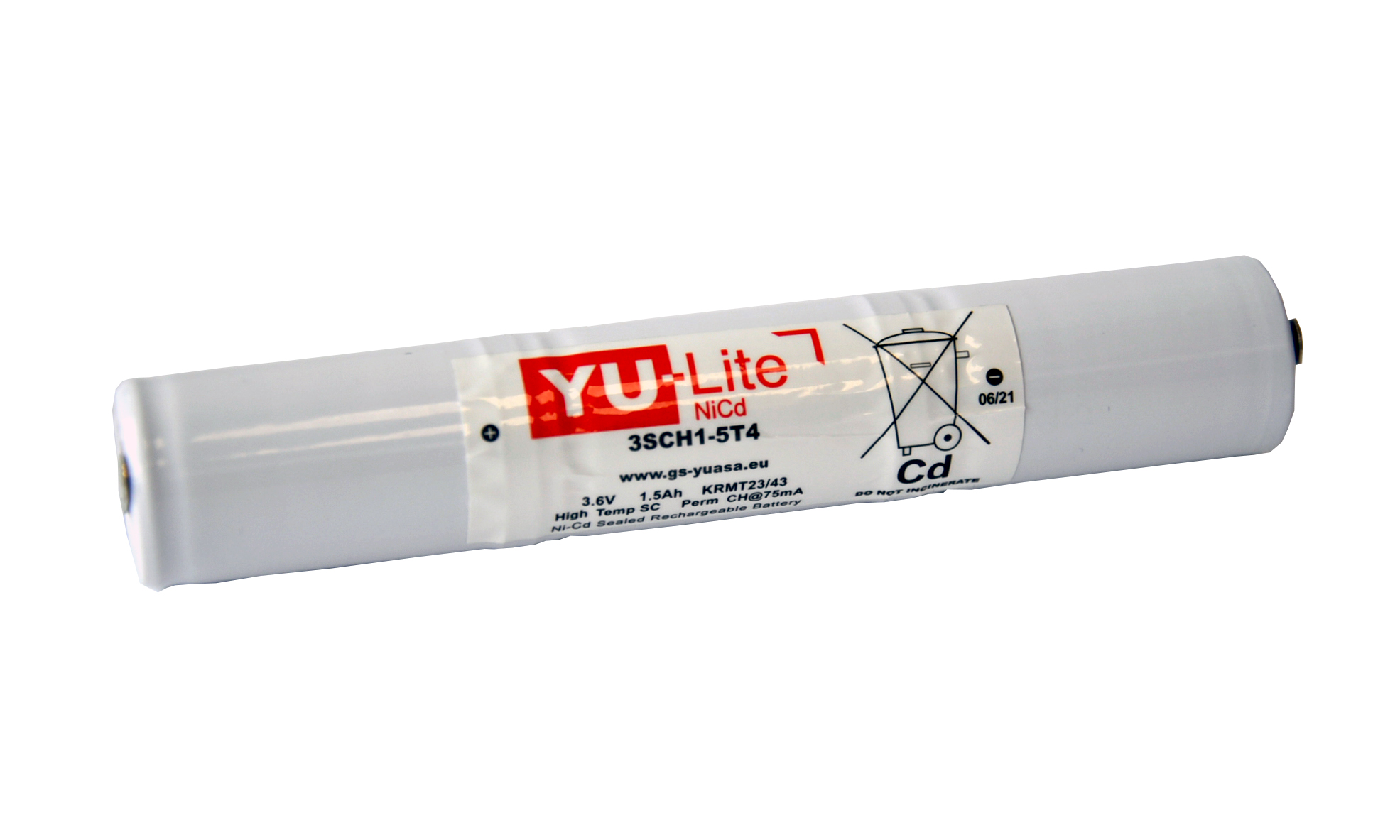 Yuasa NiCd 3.6 V Battery x 126 mm