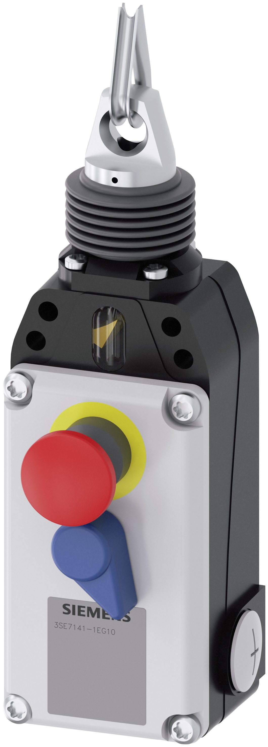 Siemens 3SE7 Rope Pull Switch 209 mm, Straight, 1 NO/3 NC