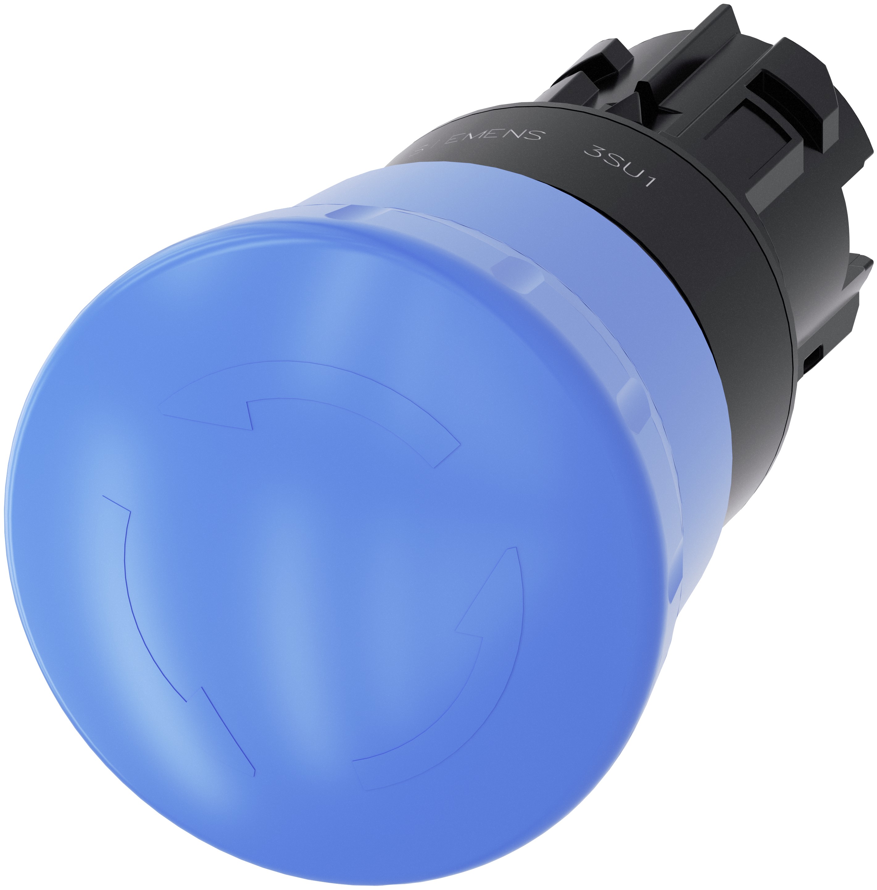 Siemens SIRIUS ACT Series Blue Latching Push Button Head, 22 mm Cutout, IP69K, IP67, IP66