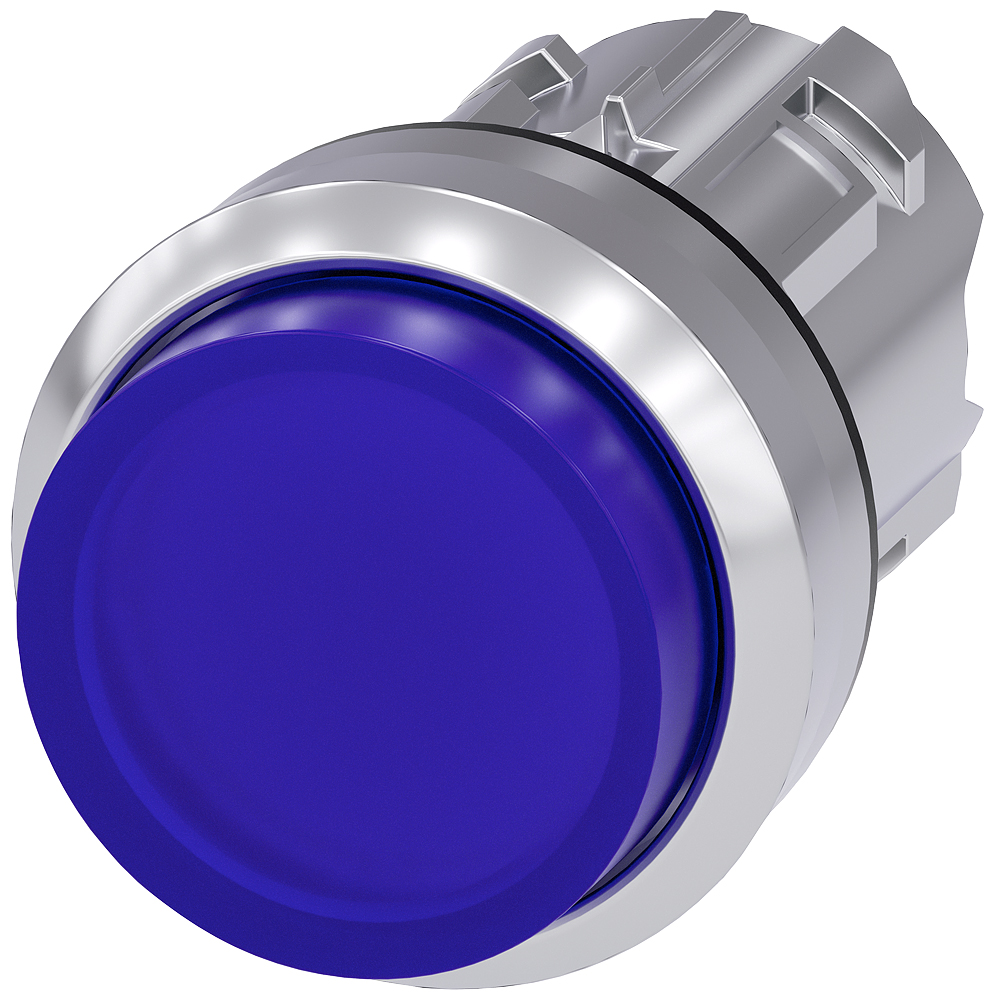 Siemens SIRIUS ACT Series Blue Momentary Push Button Head, 22 mm Cutout, IP69K, IP67, IP66