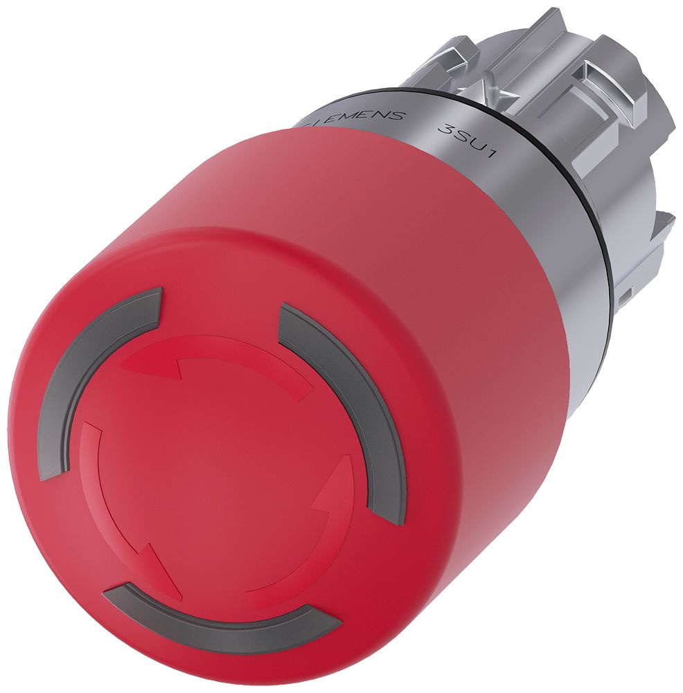 Siemens SIRIUS ACT 3SU10 Series, Twist Release, Emergency Stop Push Button Head