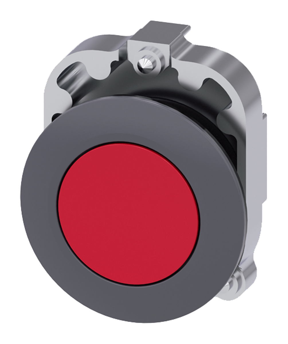 Siemens SIRIUS ACT Series Red Latching Push Button Head, 30 mm Cutout, IP69K, IP67, IP66