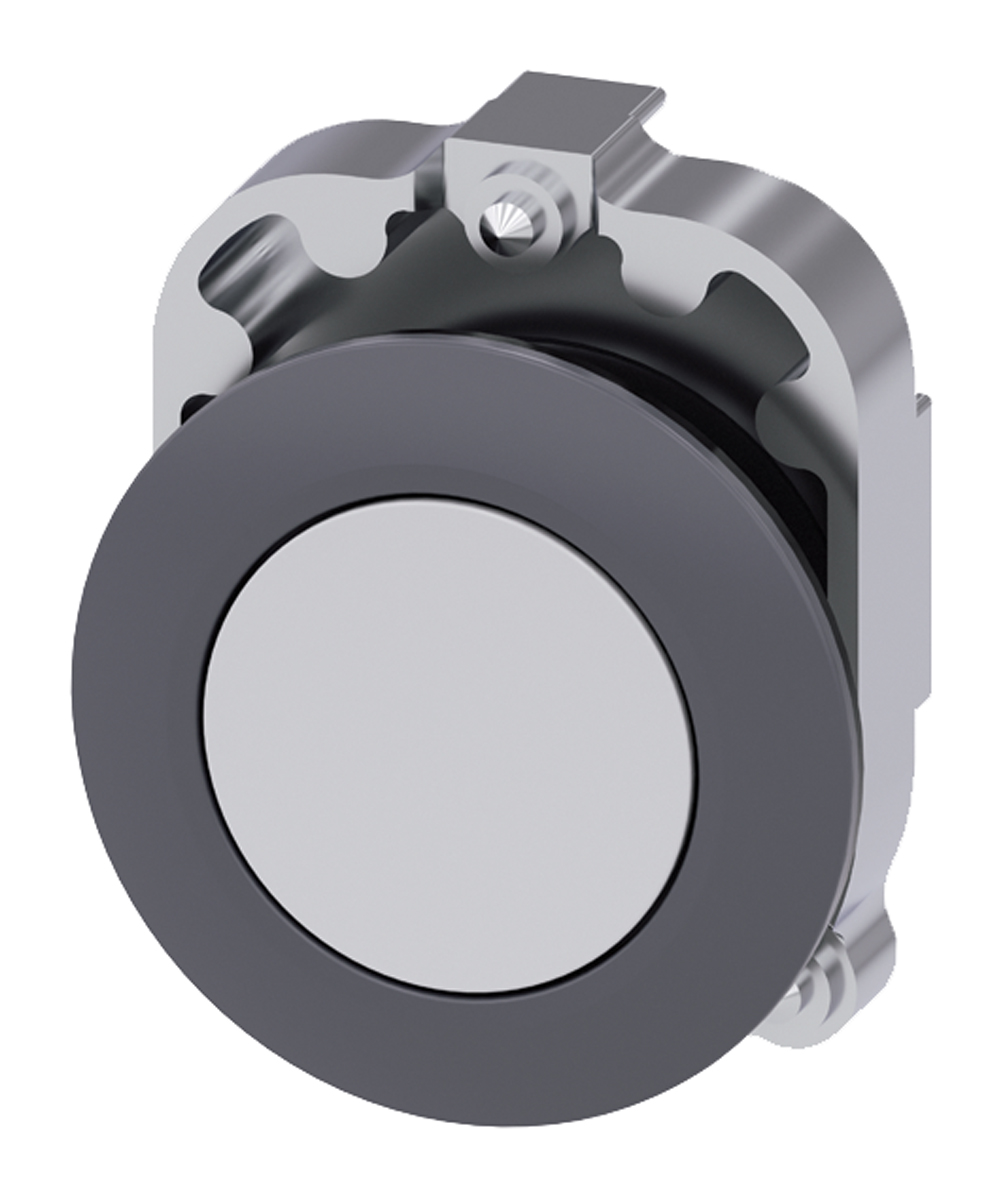 Siemens SIRIUS ACT Series White Momentary Push Button Head, 30 mm Cutout, IP69K, IP67, IP66