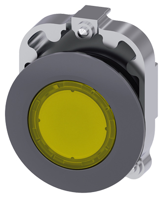 Siemens Yellow Pilot Light, 30 mm Cutout SIRIUS ACT 3SU10 Series
