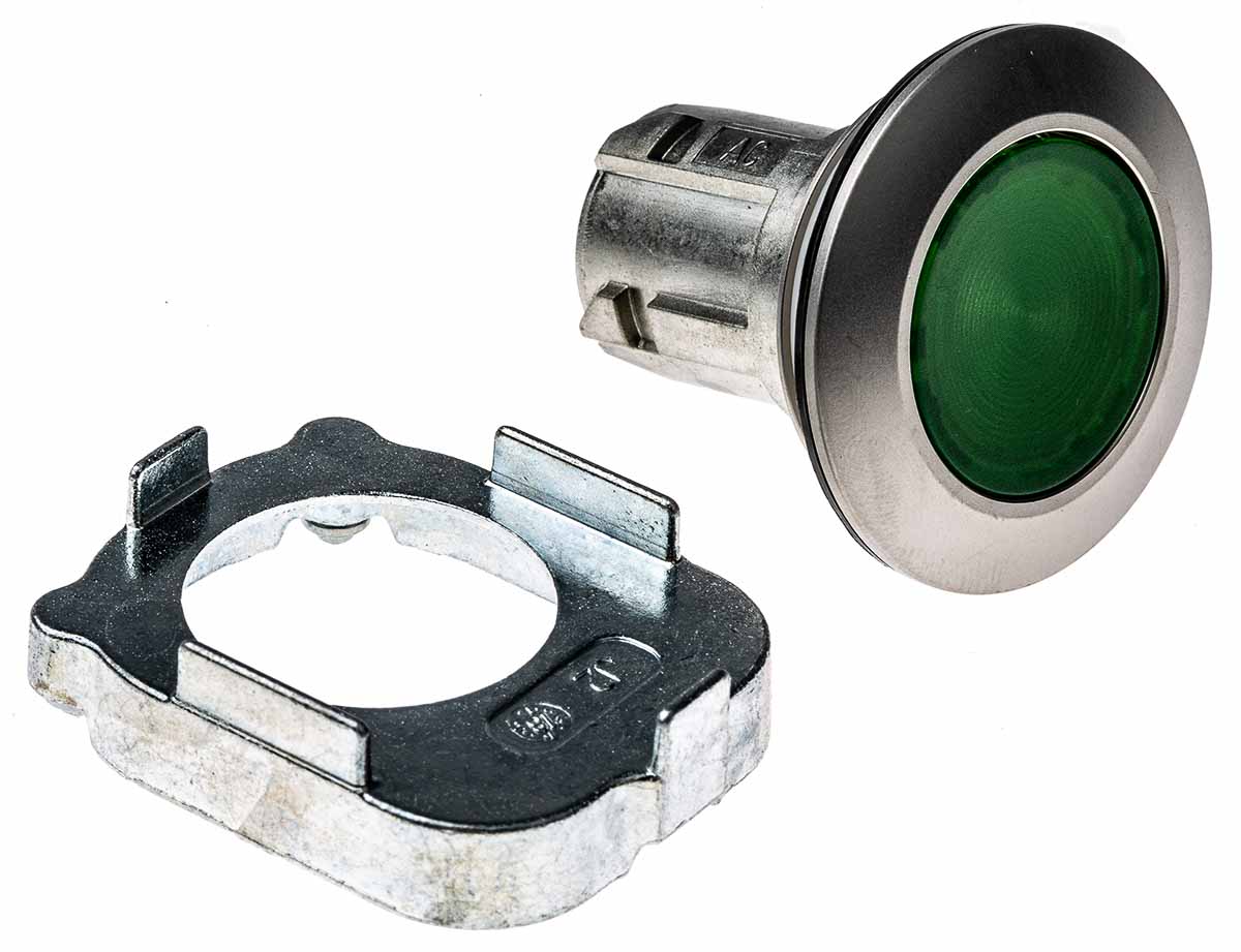 Siemens Green Pilot Light, 30 mm Cutout SIRIUS ACT 3SU10 Series