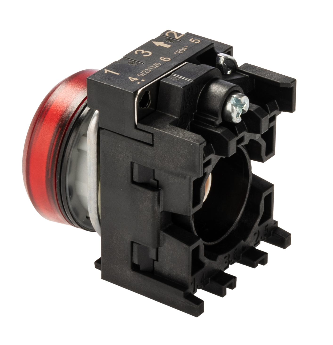 3su1102-6aa20-1aa0 Siemens, 3SU1, Panel Mount Red LED Pilot Light, 22 mm Cutout, IP67, IP69K, IP66, Round, 24V ac/dc