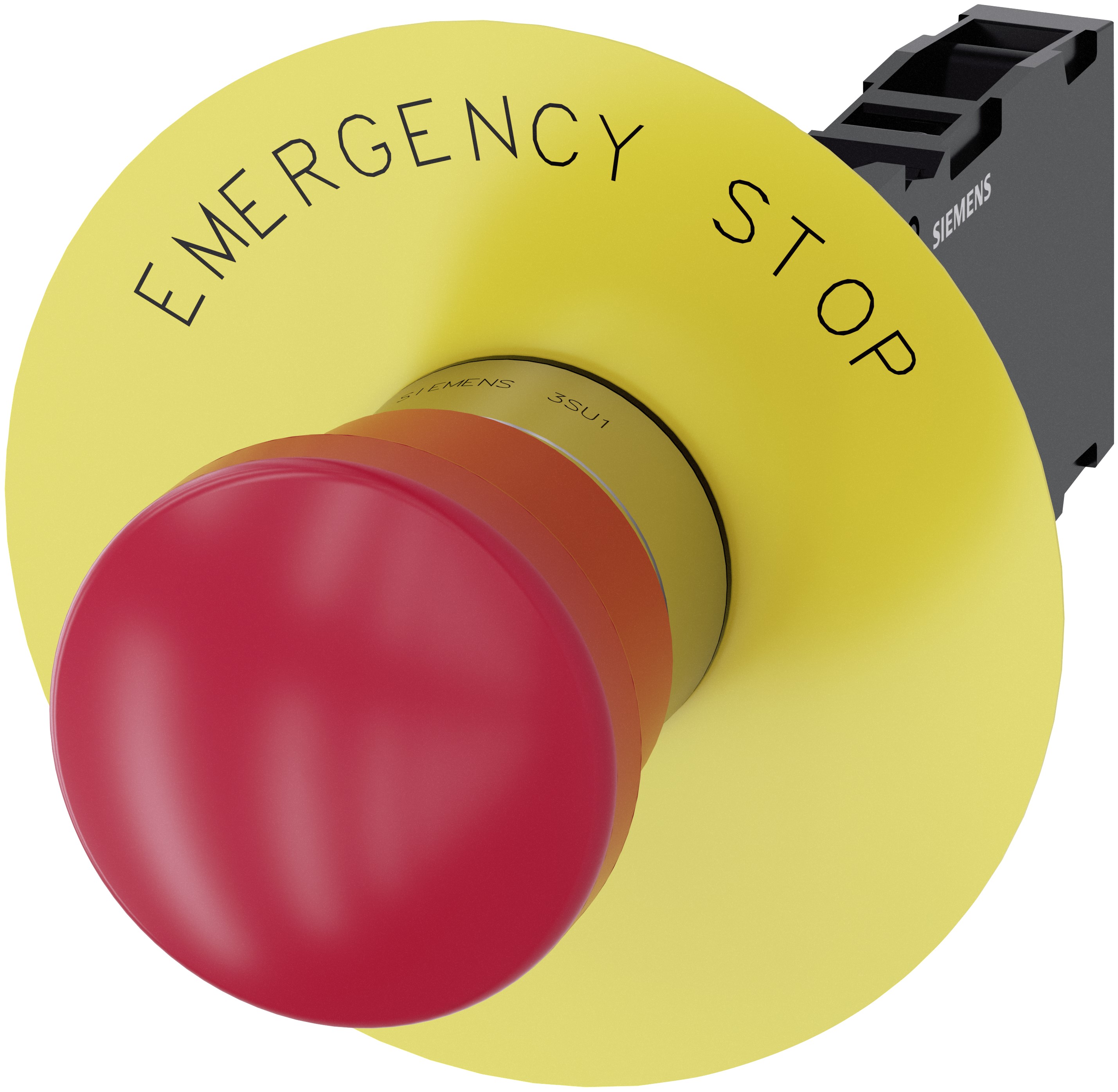Siemens SIRIUS ACT 3SU11 Series Pull Release Emergency Stop Push Button, Panel Mount, 22 mm Cutout, SPDT, IP66, IP67,