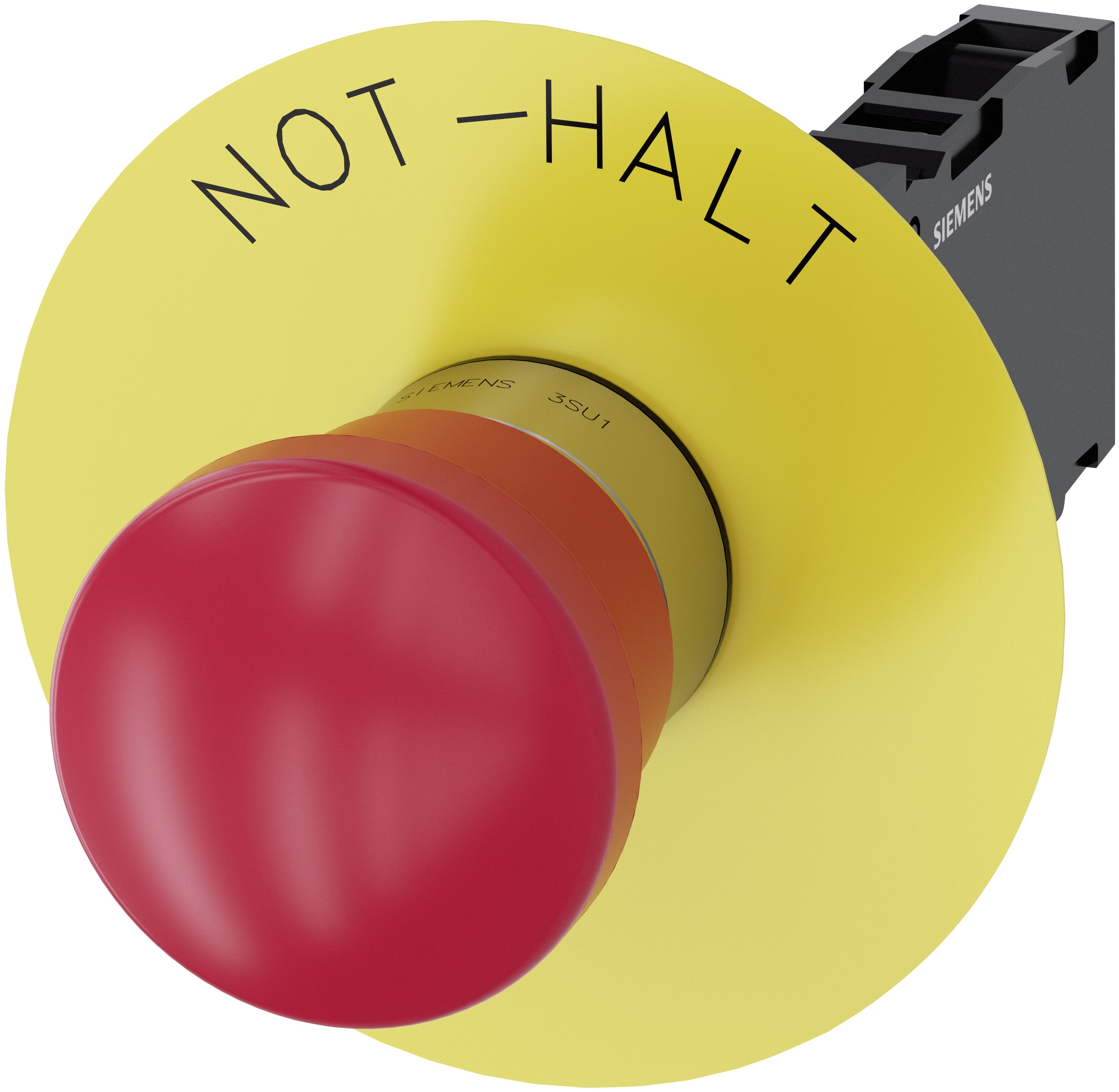 Siemens SIRIUS ACT 3SU11 Series Pull Release Emergency Stop Push Button, Panel Mount, 22 mm Cutout, SPDT, IP69, IP66,