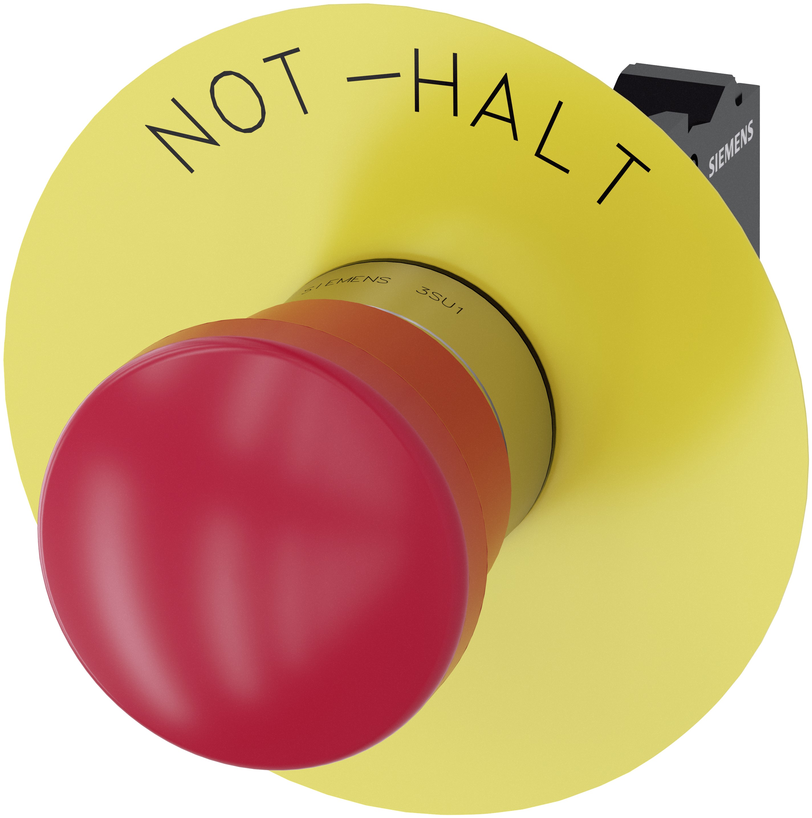 Siemens SIRIUS ACT 3SU11 Series Pull Release Emergency Stop Push Button, Panel Mount, 22 mm Cutout, 2 NC, IP66, IP67,