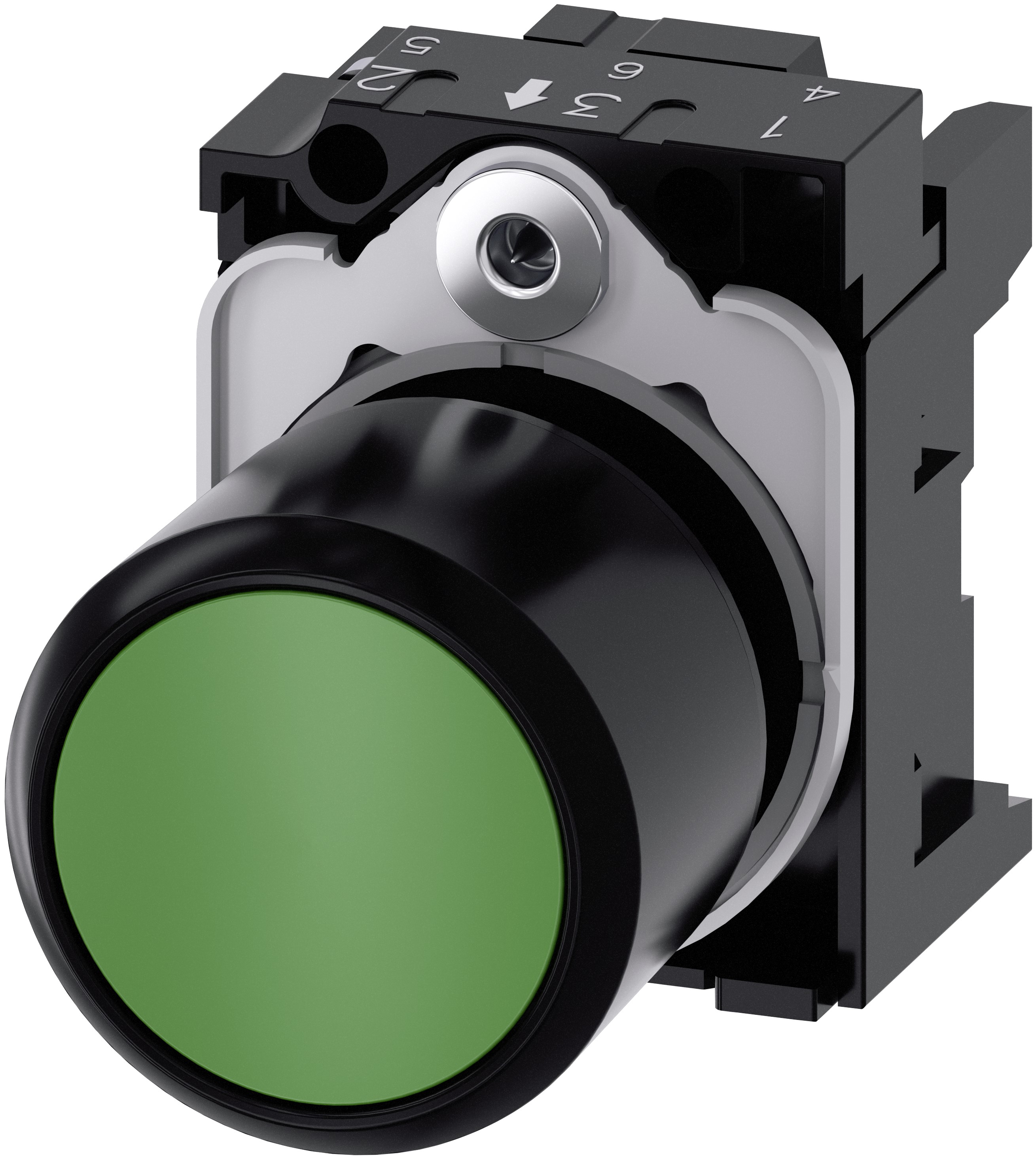 Siemens SIRIUS ACT Series Green Momentary Push Button Head, 22 mm Cutout, IP66, IP67, IP69K