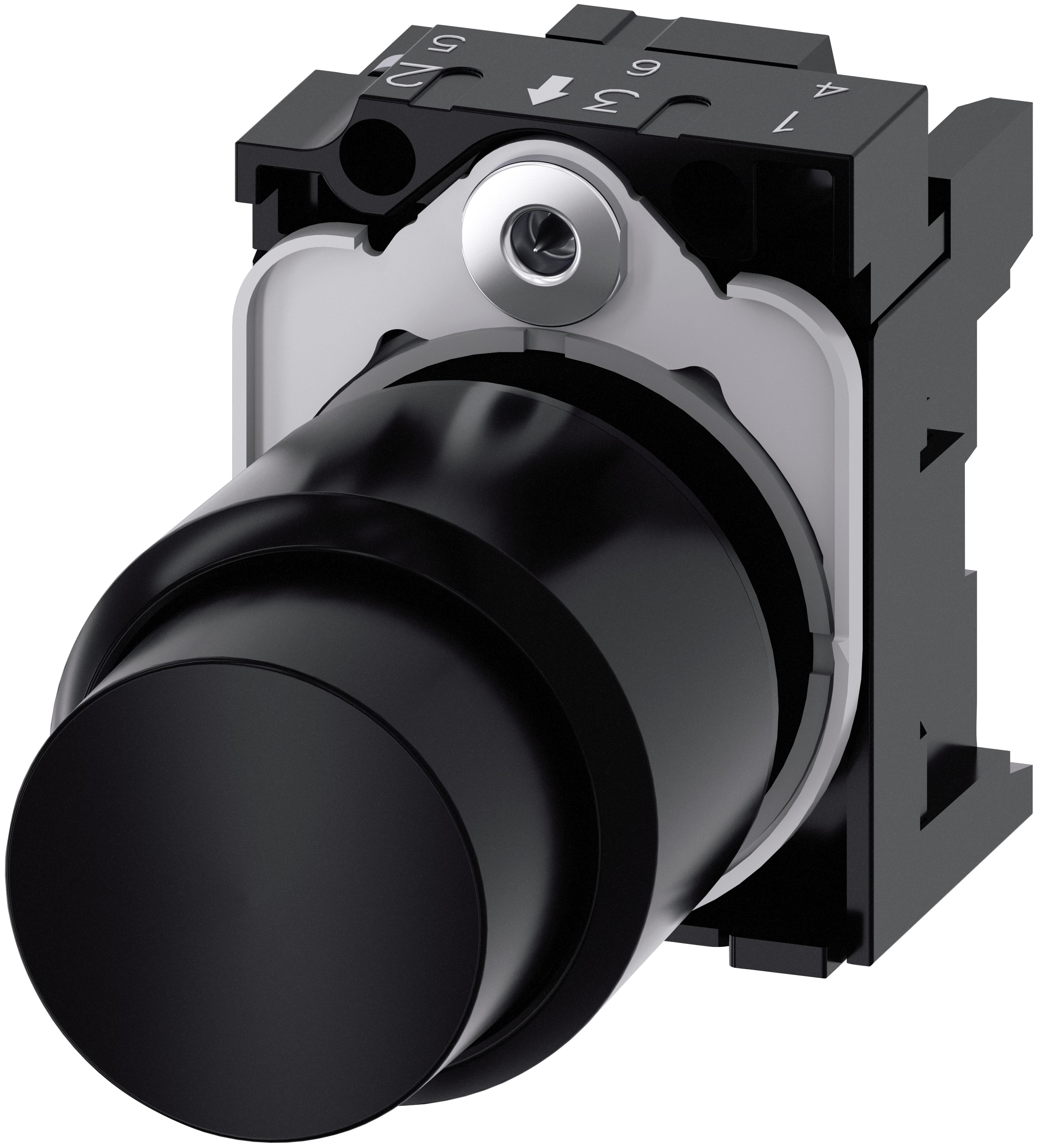 Siemens SIRIUS ACT Series Black Momentary Push Button Head, 22 mm Cutout, IP66, IP67, IP69K