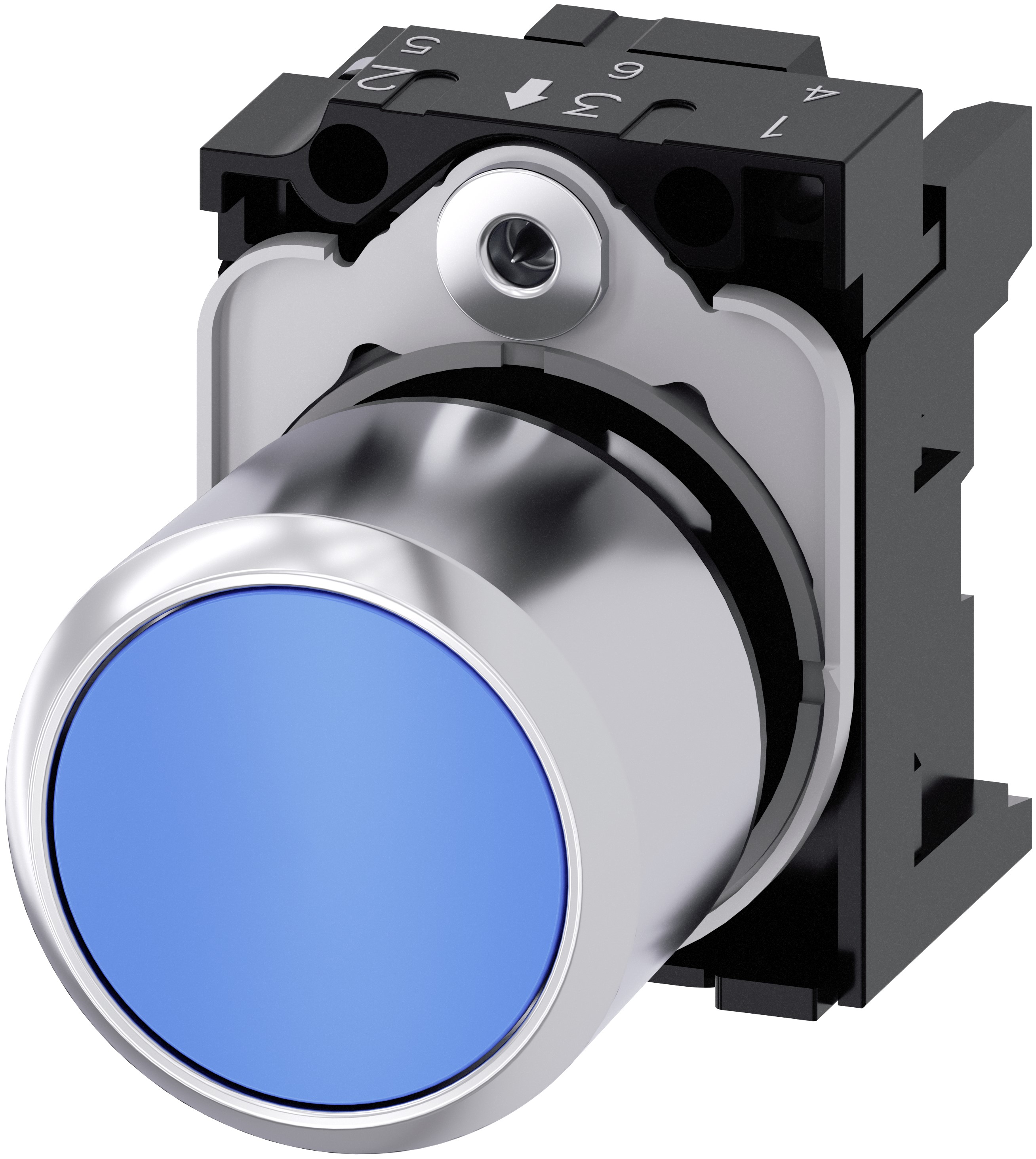 Siemens SIRIUS ACT Series Blue Momentary Push Button Head, 22 mm Cutout, IP67, IP69K, IP66
