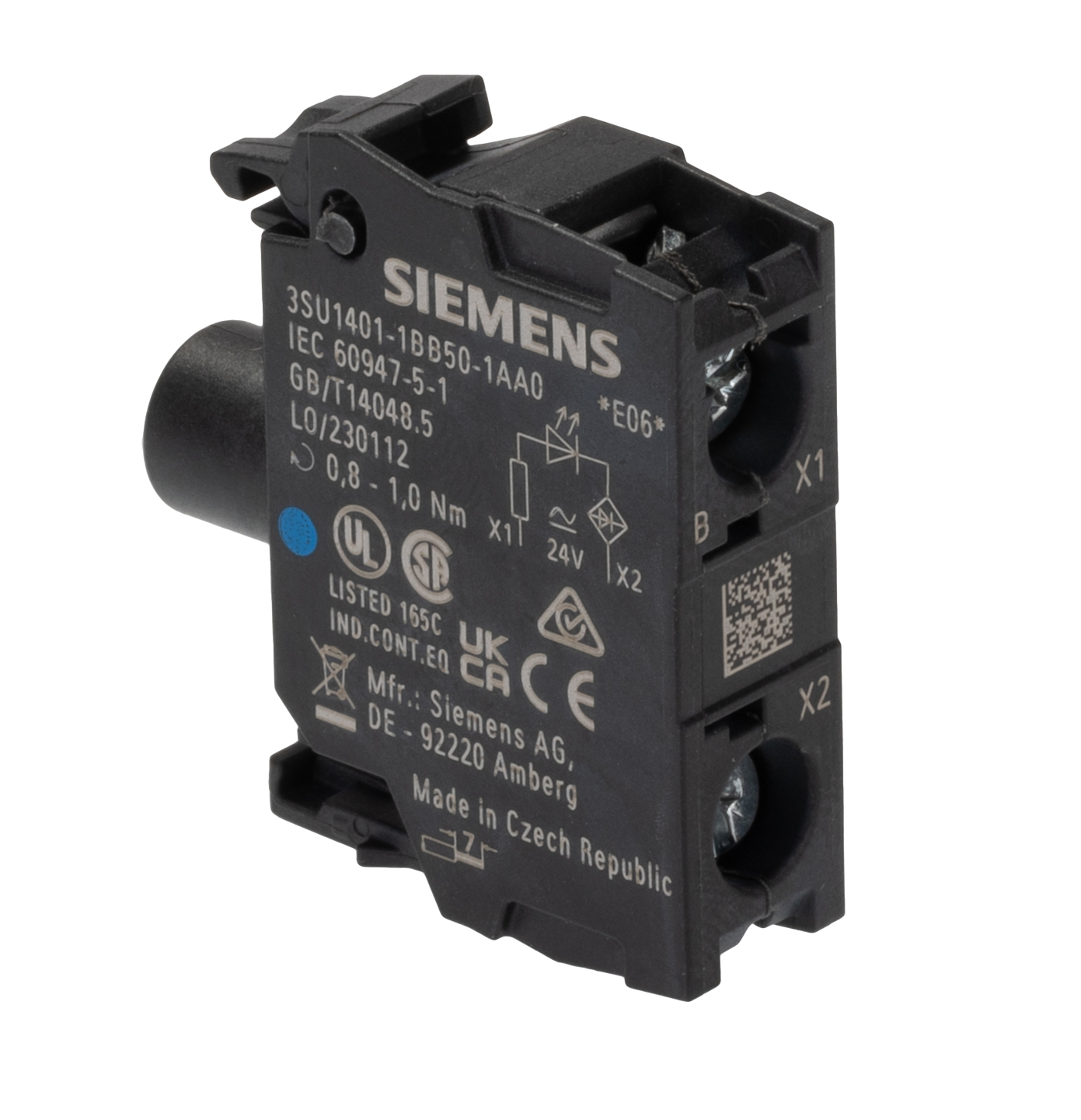 Siemens SIRIUS ACT Series Light Block, 24V ac/dc, Blue Light