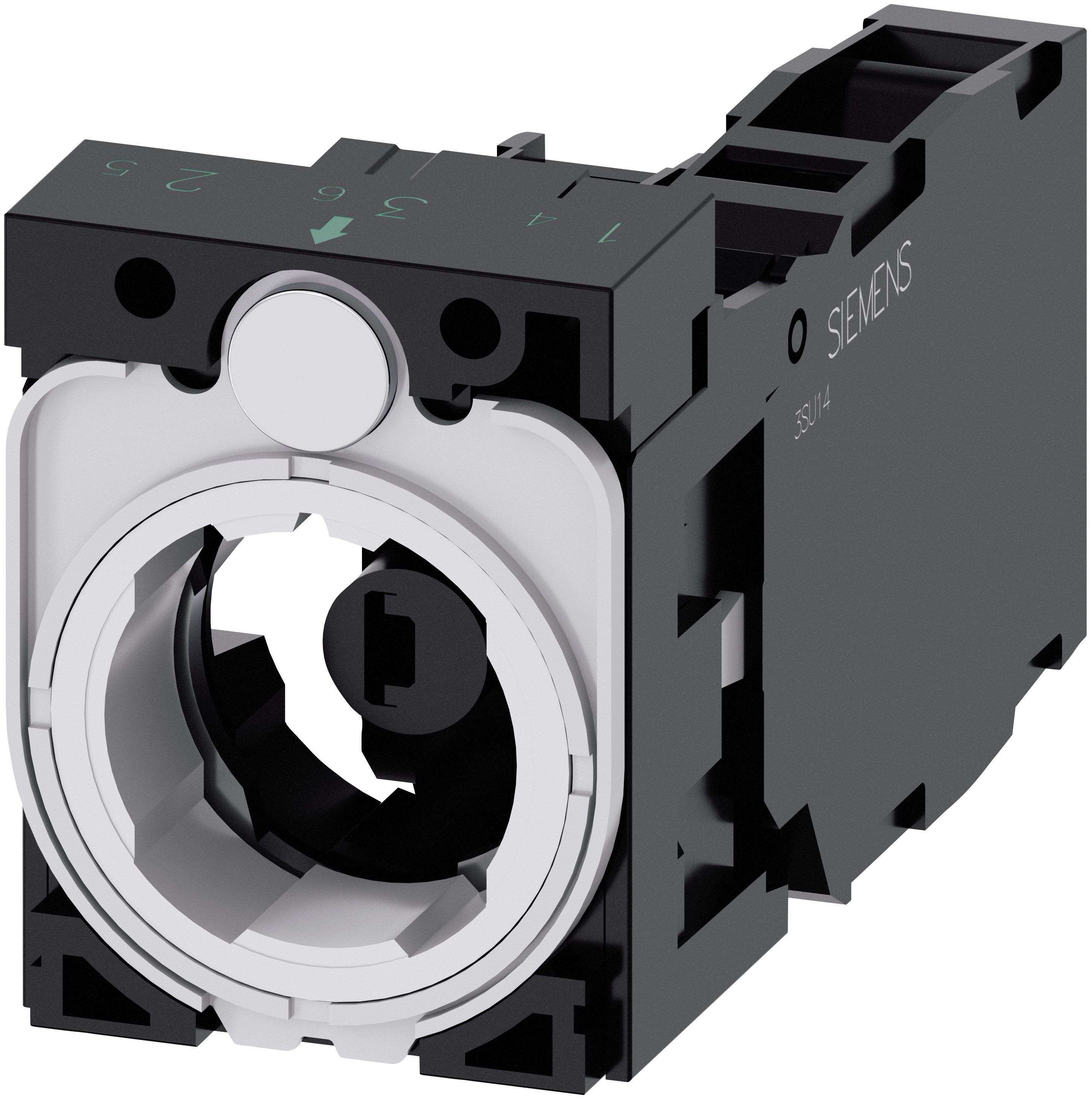 Siemens SIRIUS ACT 3SU15 Series Contact Block, 24V, 6 V, Red Light, 1 NO/1 NC