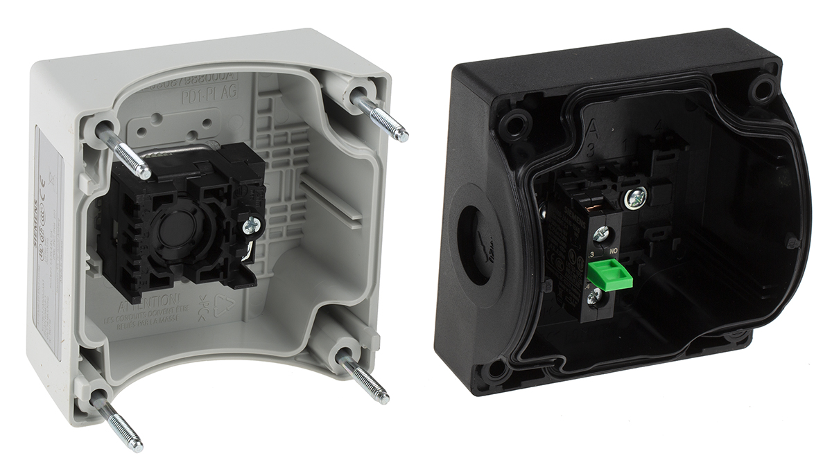 3su1801-0ab00-2ab1 Siemens Push Button Control Station - SPST, Plastic, Green, I, IP67, IP69, IP66