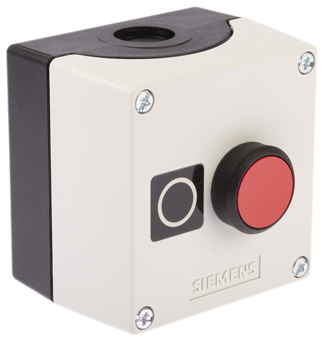 Siemens Enclosed Push Button - SPST, Plastic, Red, O, IP69, IP67, IP66