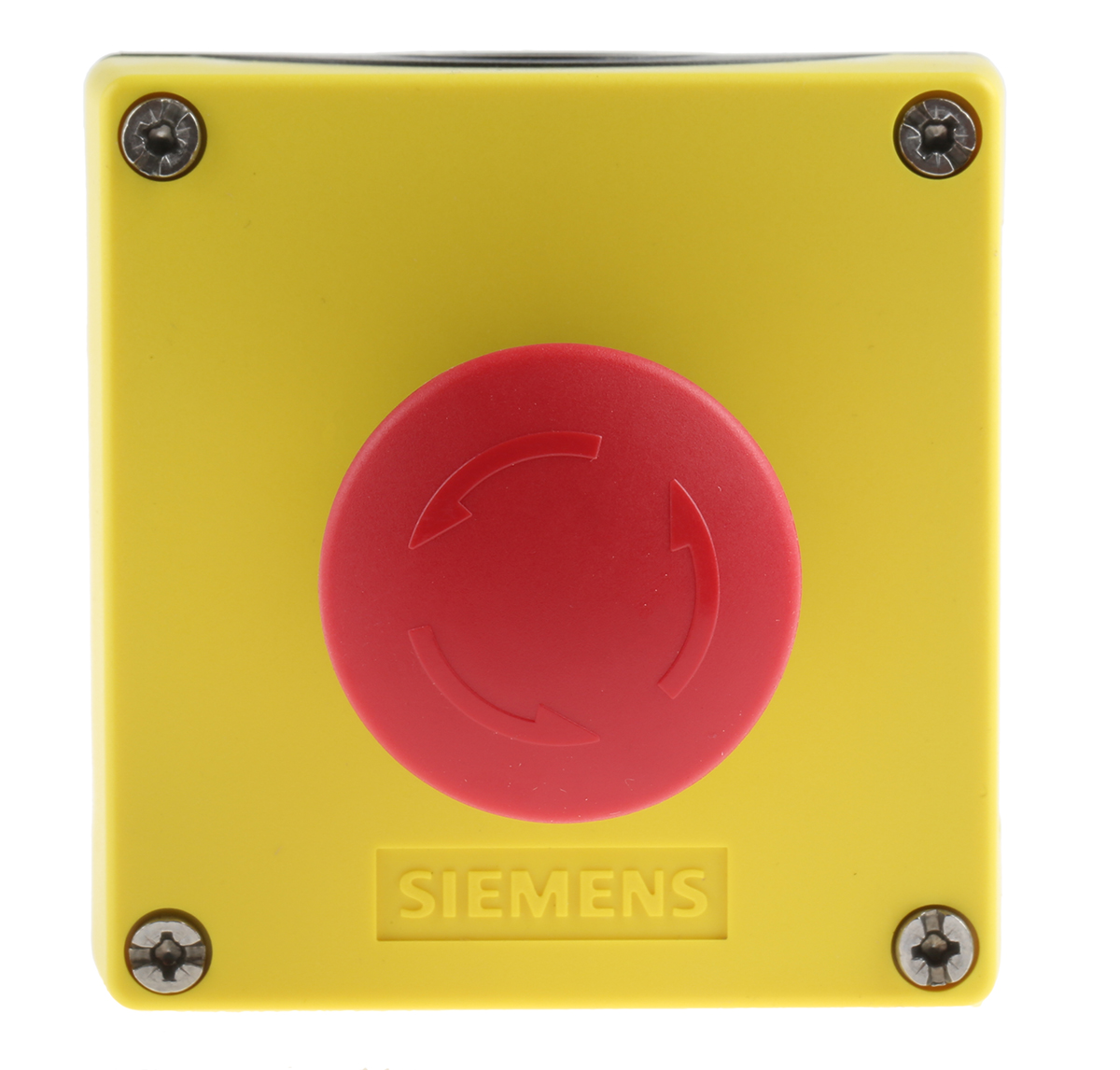 Siemens SIRIUS ACT 3SU18 Series Twist Release Emergency Stop Push Button, Surface Mount, 22 mm Cutout, 1 NC, IP66, IP67,