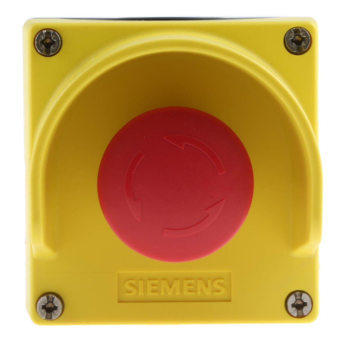 Siemens SIRIUS ACT 3SU18 Series Twist Release Emergency Stop Push Button, Surface Mount, 1 NC, IP66, IP67, IP69