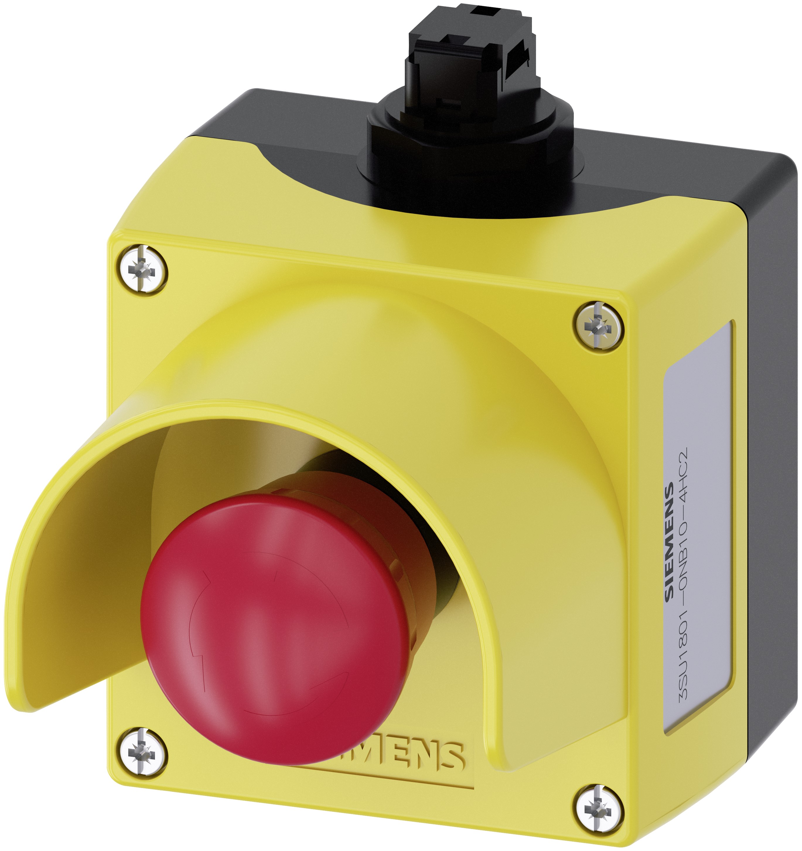 Siemens SIRIUS ACT 3SU18 Series Twist Release Emergency Stop Push Button, Surface Mount, 22 mm Cutout, SPDT, IP69, IP66,