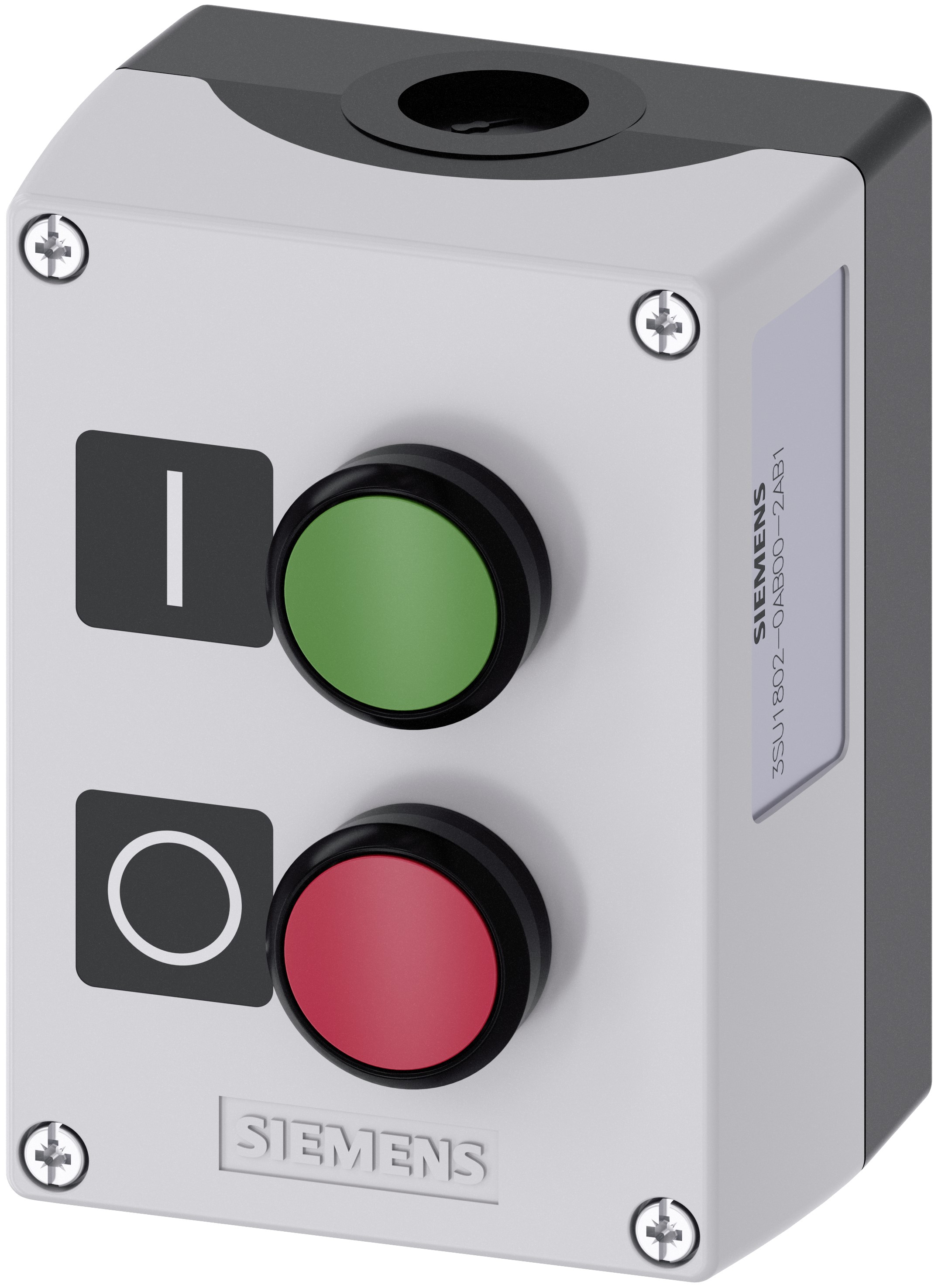 Siemens Push Push Enclosed Push Button - SPDT, Plastic, Green, Red, IP67, IP66, IP69