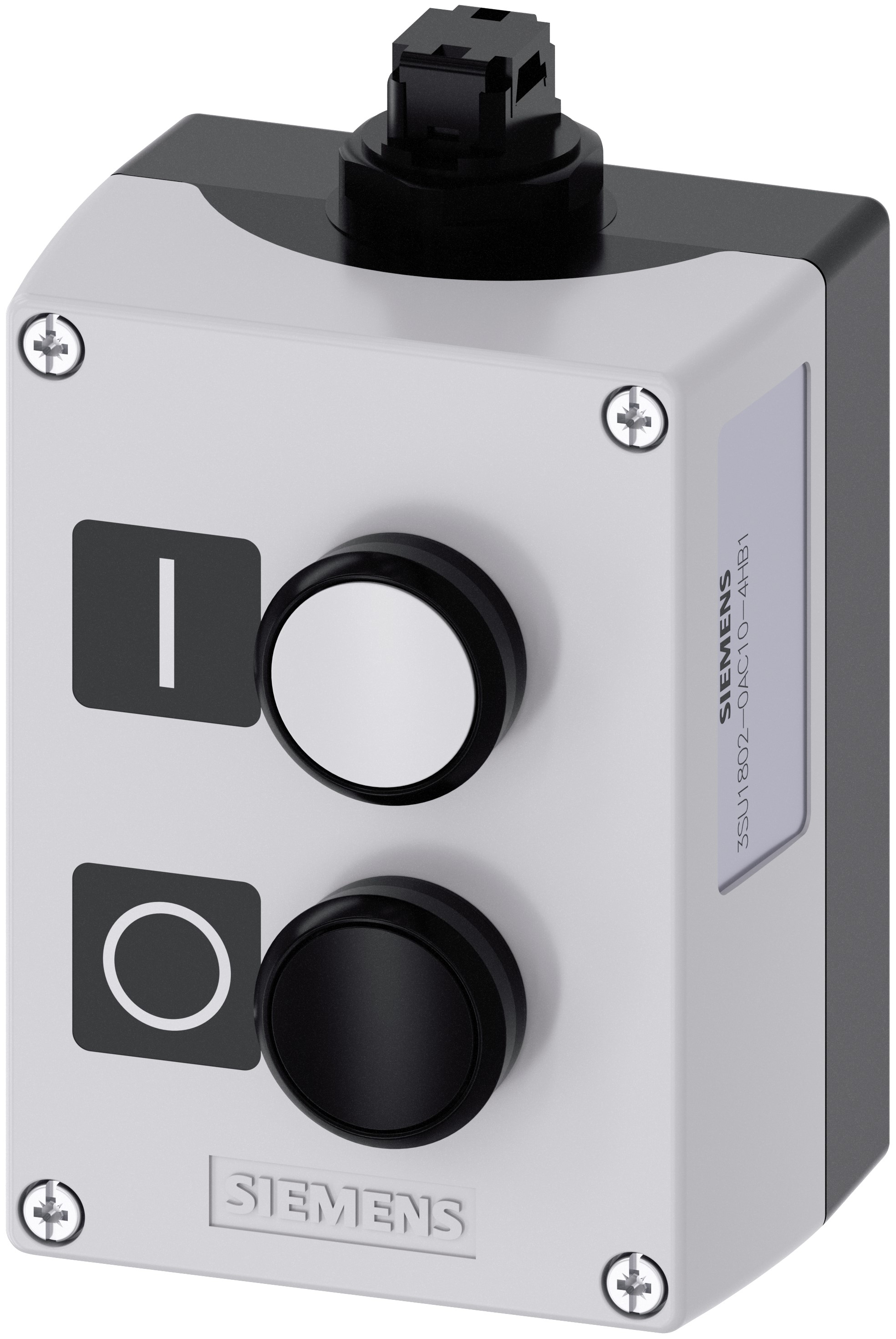 Siemens Control Station Switch, Plastic, Black, White, IP69, IP67, IP66