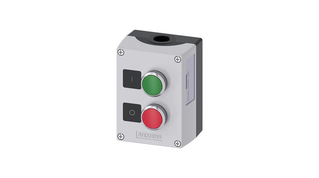 Siemens Grey Plastic 3SU1801 Control Station Enclosure - 22 mm Diameter