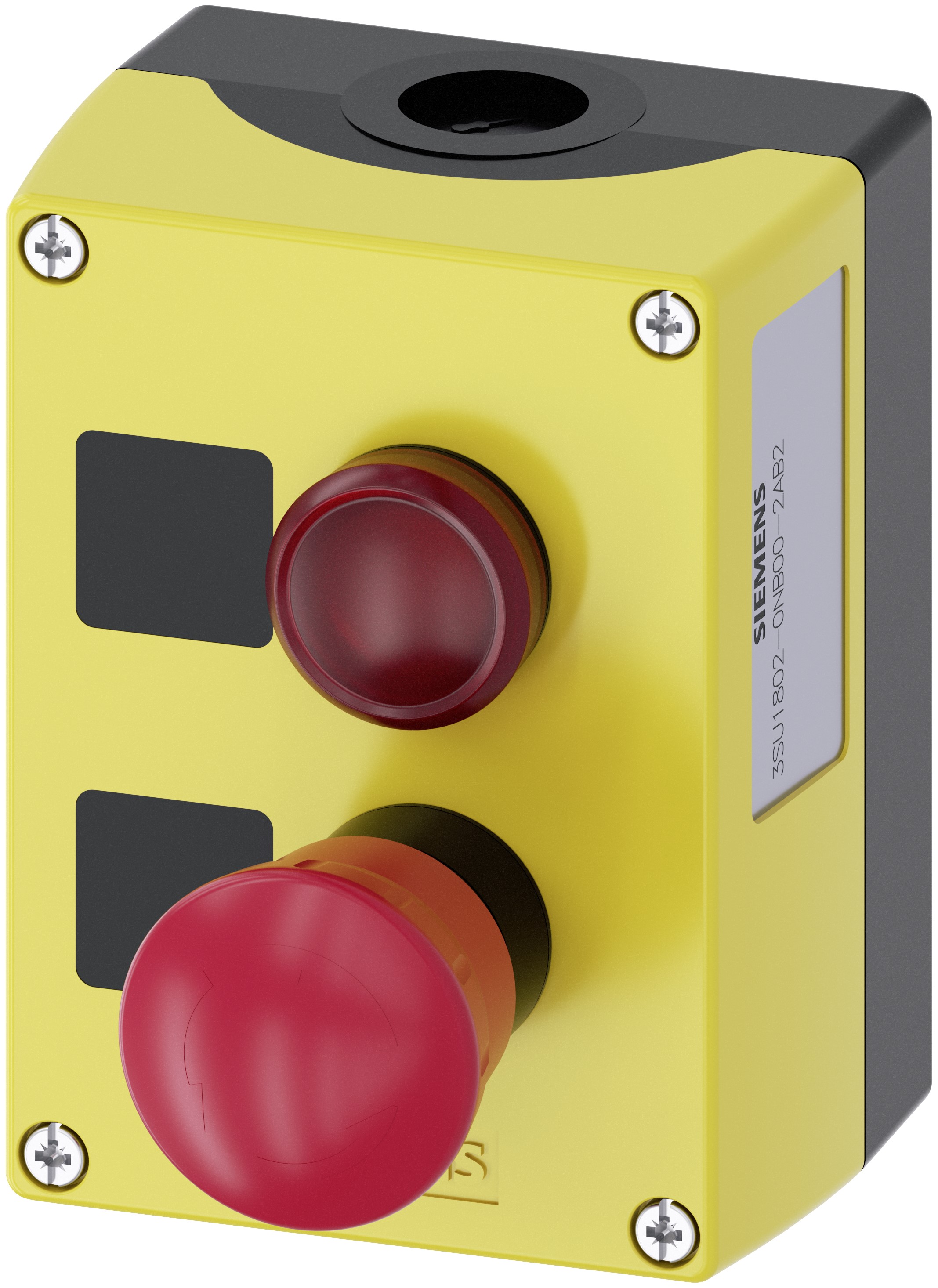 Siemens SIRIUS ACT 3SU18 Series Twist Release Emergency Stop Push Button, Surface Mount, SPDT, IP66, IP67, IP69