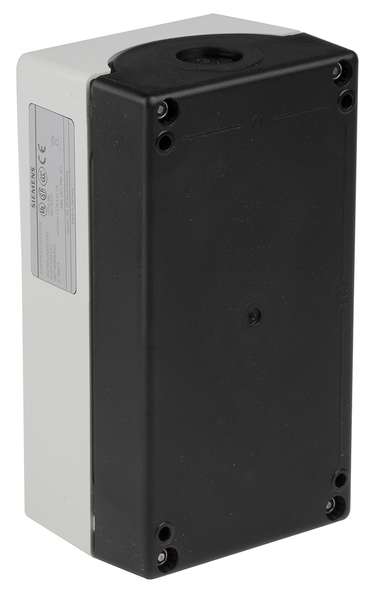 3su1803-0ab00-2ab1 Siemens Enclosed Push Button - SPDT, Plastic, White, Green, Red, IP69, IP67, IP66