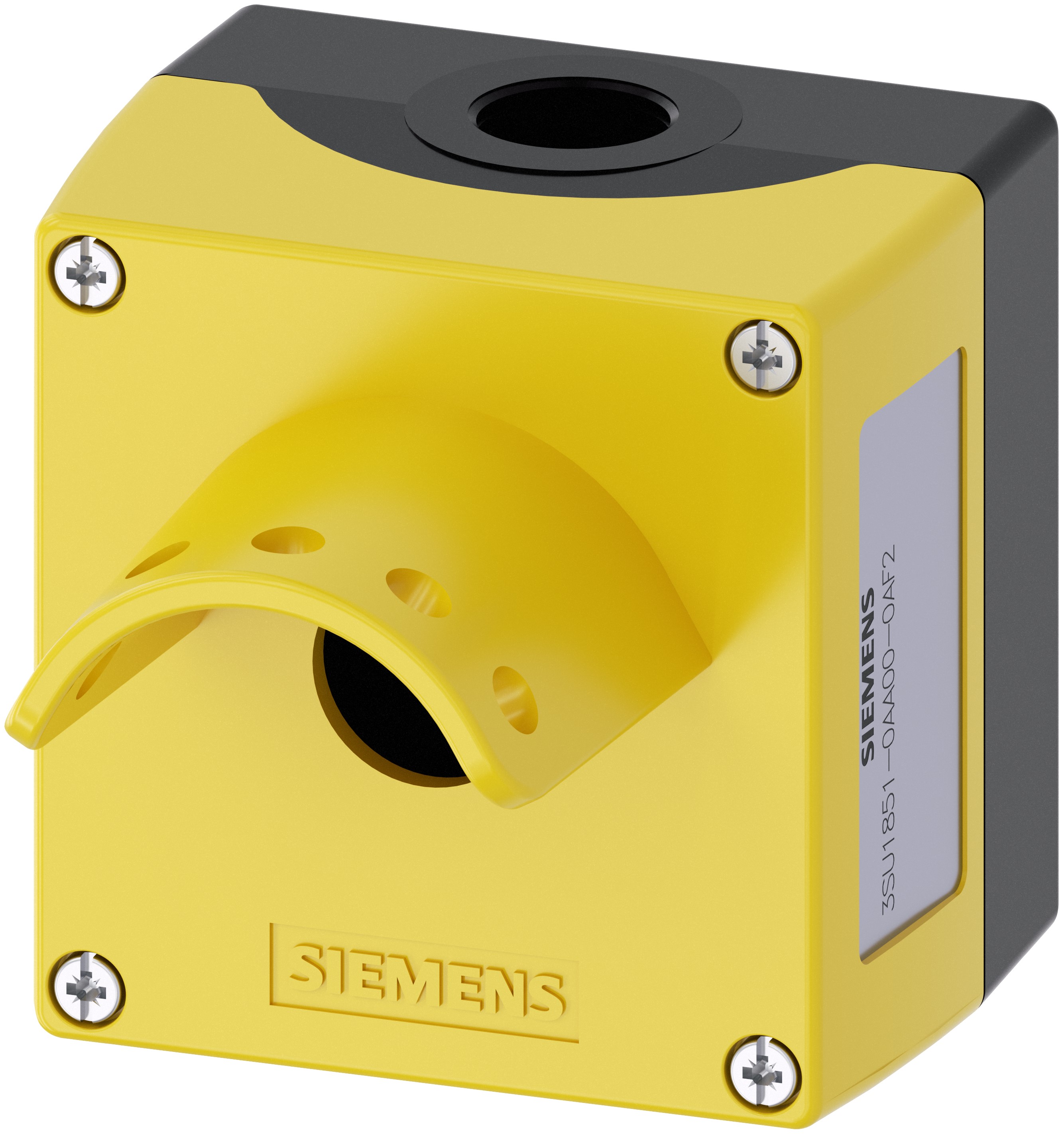 Siemens Yellow Metal SIRIUS ACT 3SU18 Push Button Enclosure - 22 mm Diameter