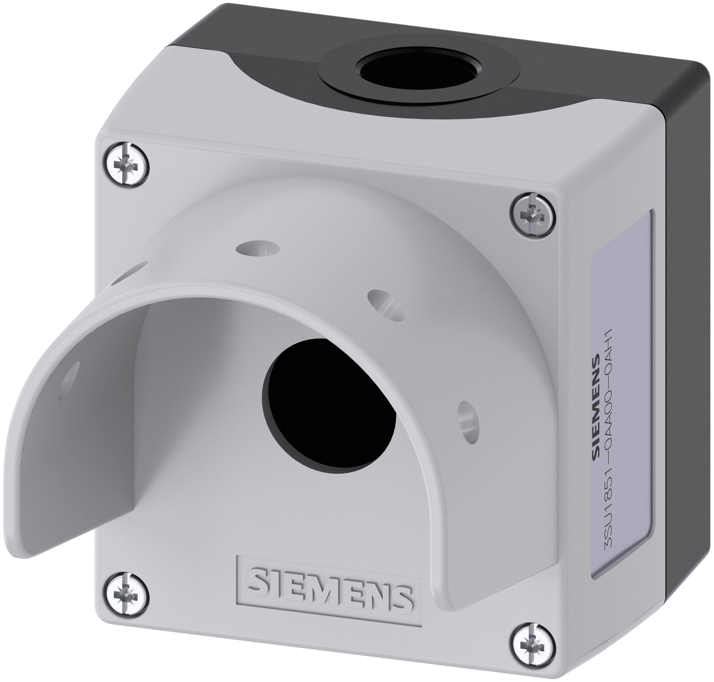 Siemens Grey Metal SIRIUS ACT 3SU18 Push Button Enclosure - 22 mm Diameter