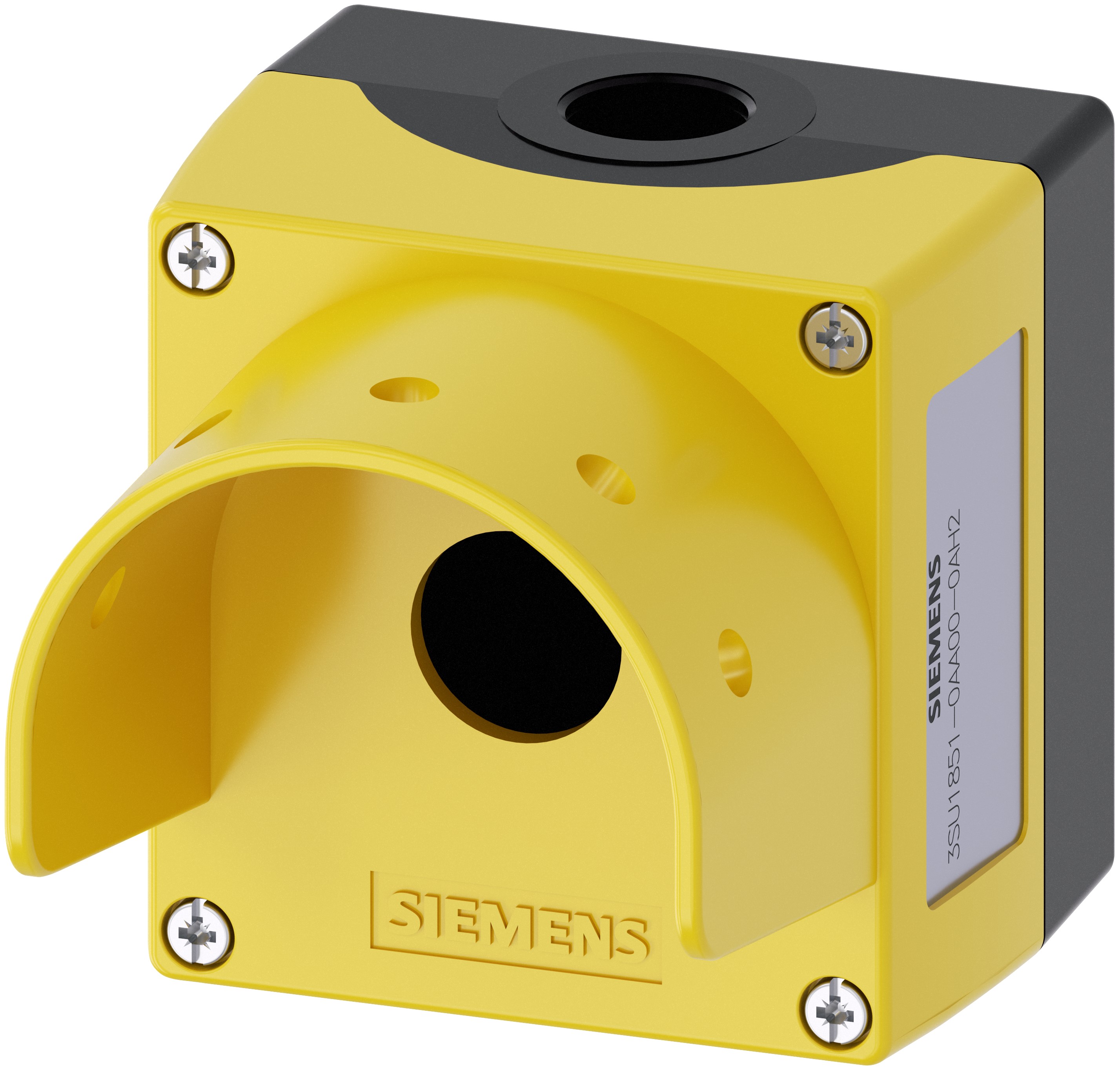 Siemens Yellow Metal SIRIUS ACT 3SU18 Push Button Enclosure - 22 mm Diameter