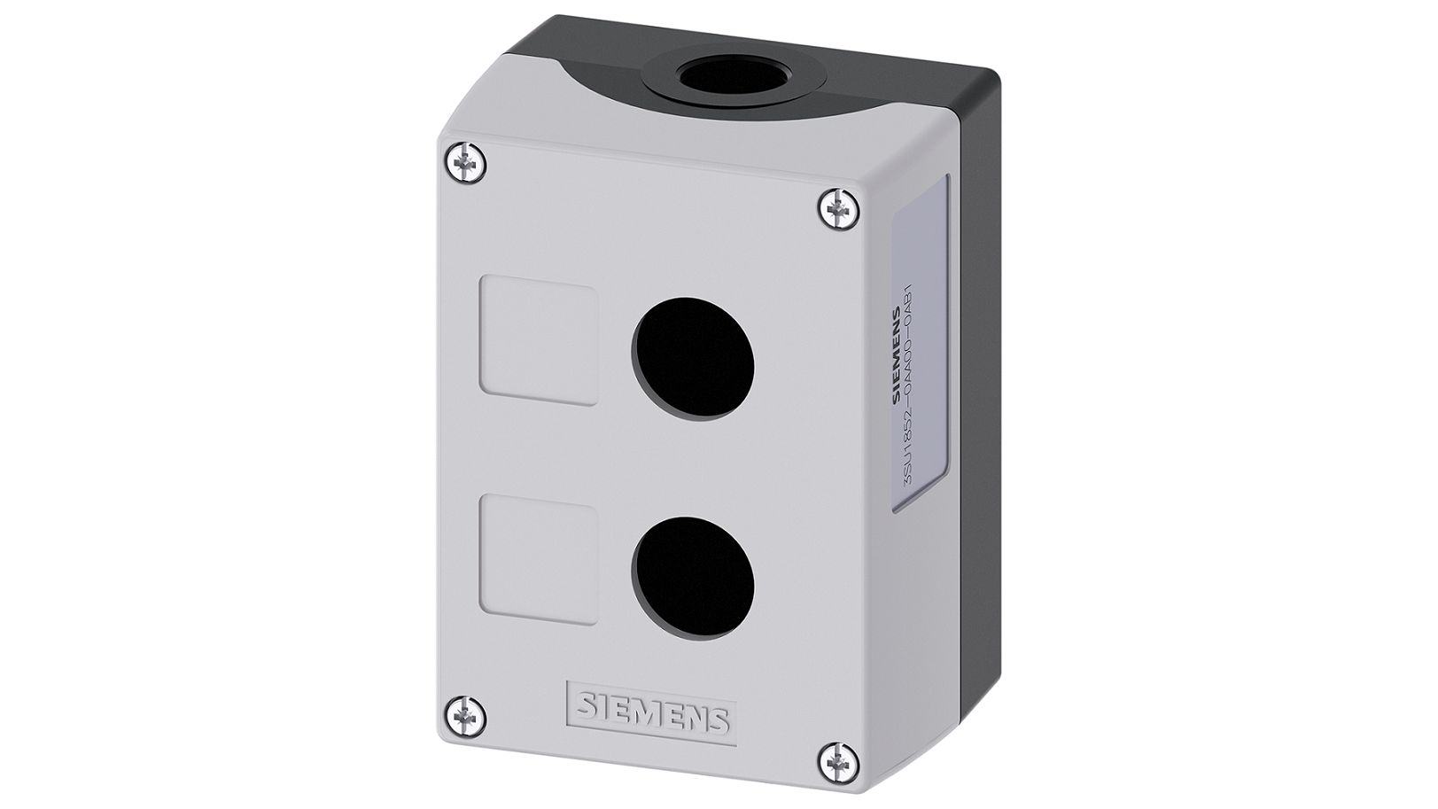 Siemens Grey Metal SIRIUS ACT 3SU18 Control Station Enclosure - 2 Hole 22 mm Diameter