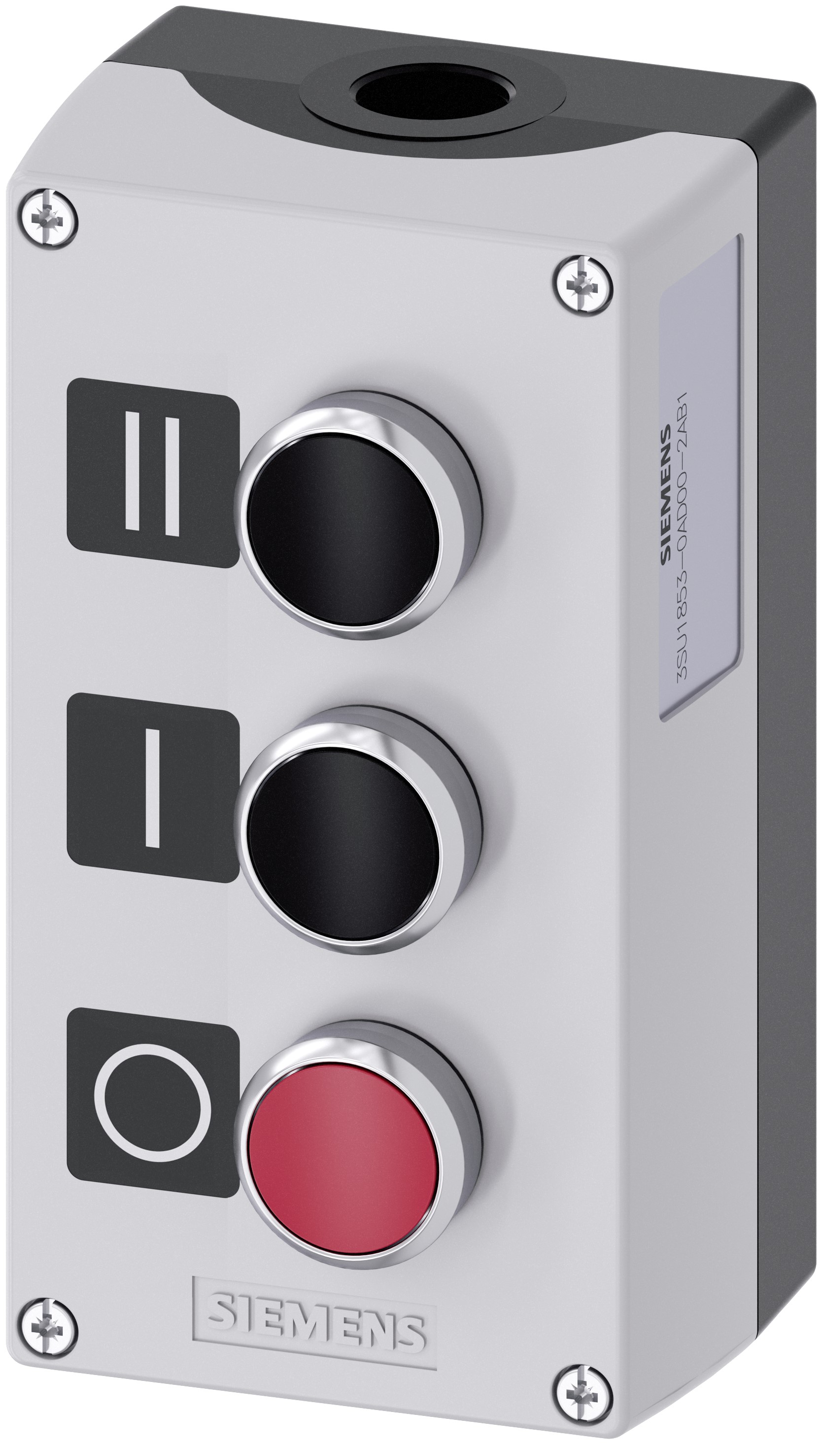 Siemens Control Station Switch, Metal, Red, Black, IP69, IP67, IP66