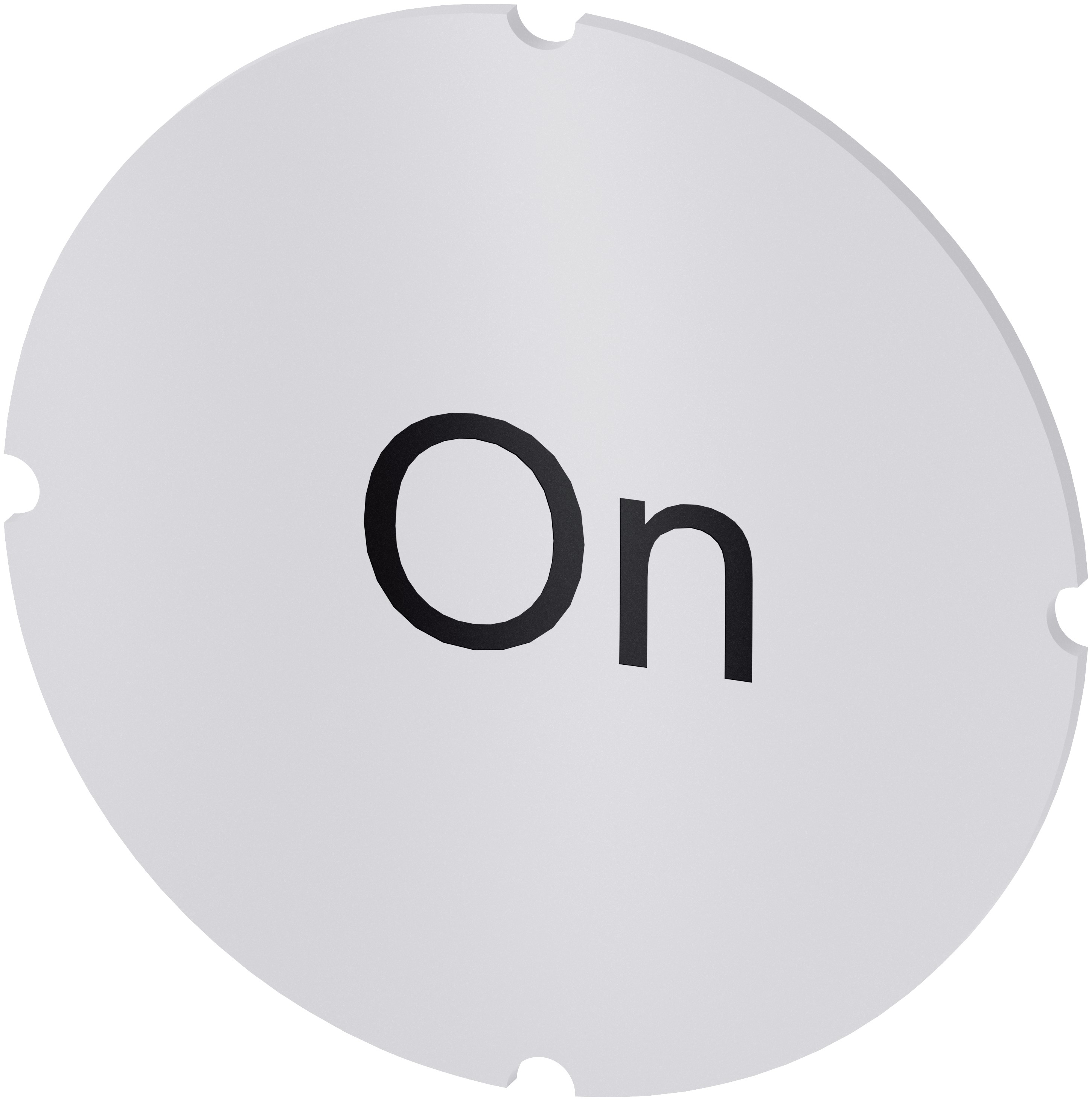 Siemens Insert Label for Use with Illuminated Push Button