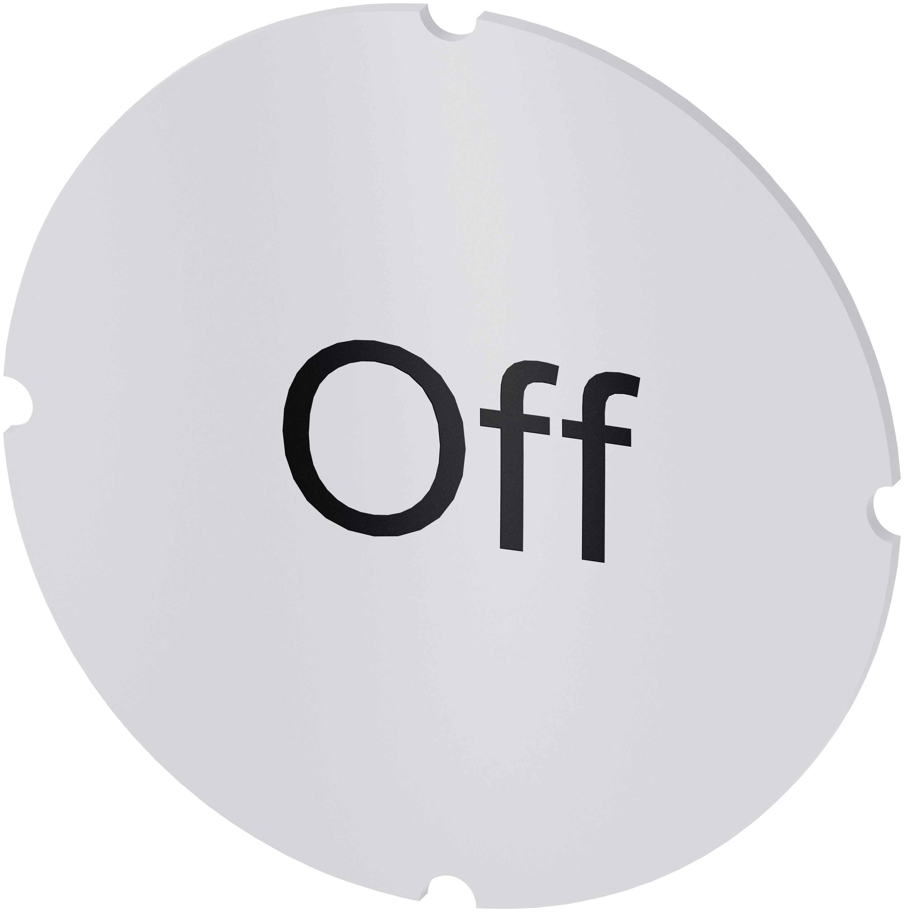 Siemens Insert Label for Use with Illuminated Push Button
