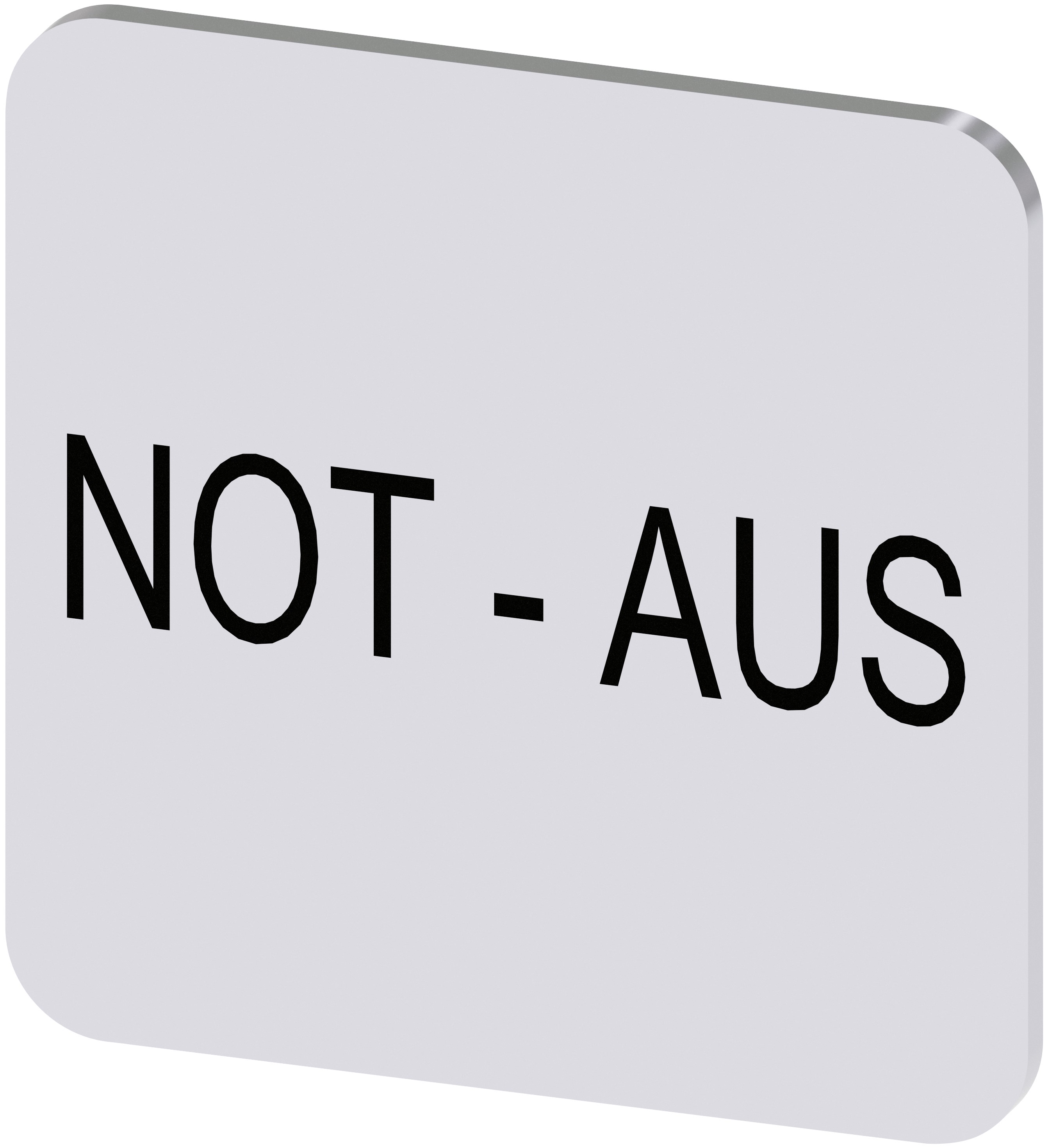 Siemens Labelling Plate