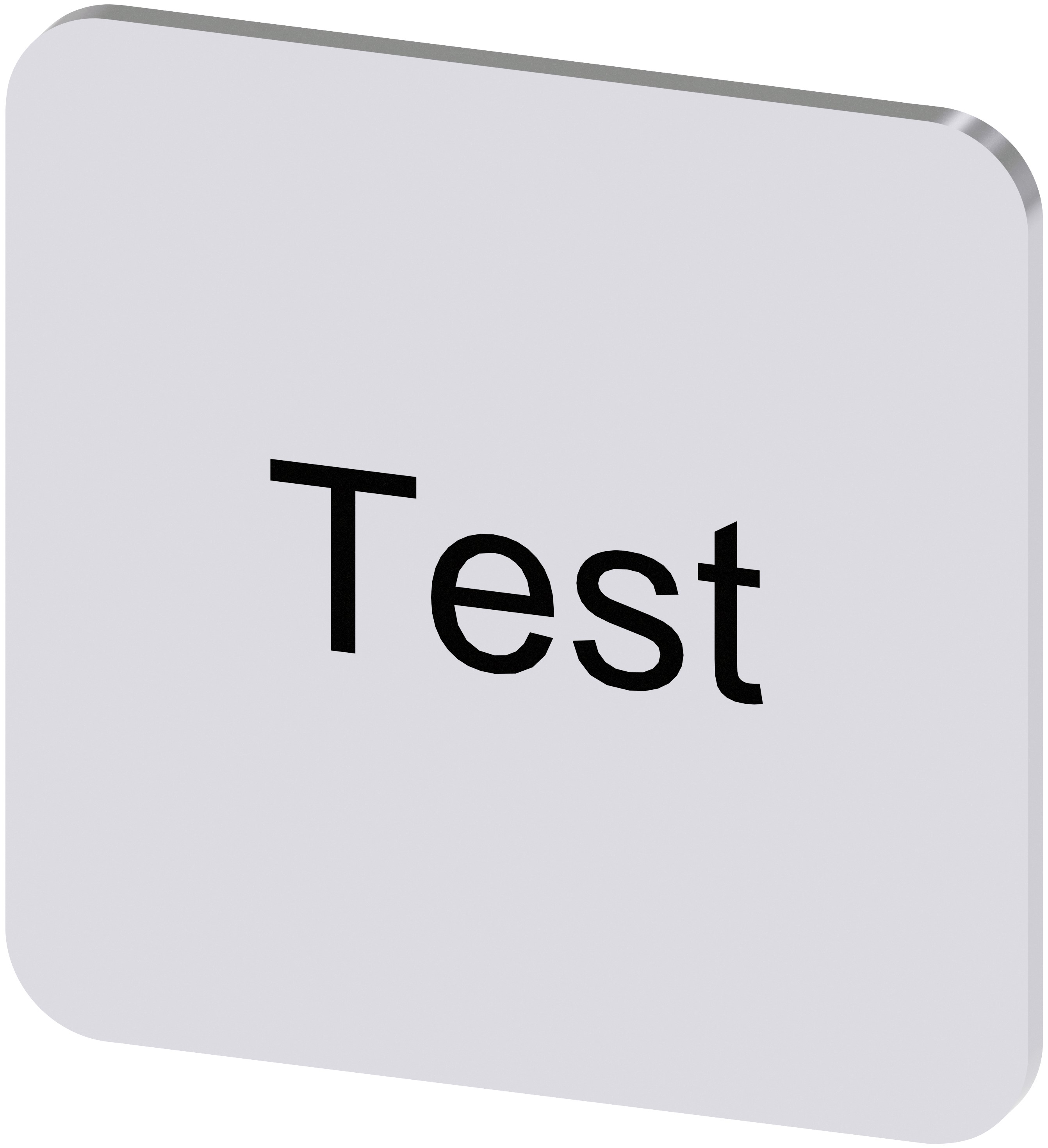 Siemens Labelling Plate